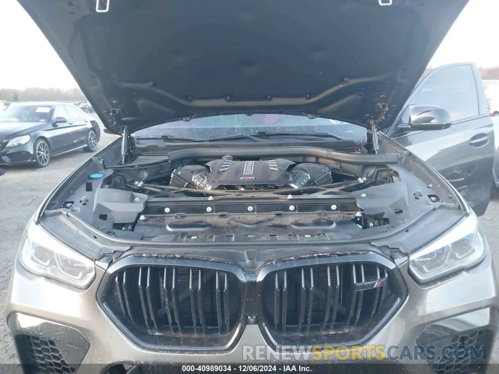 10 fotografías del automóvil dañado 5YMCY0C05M9F96218 BMW X6 M 2021
