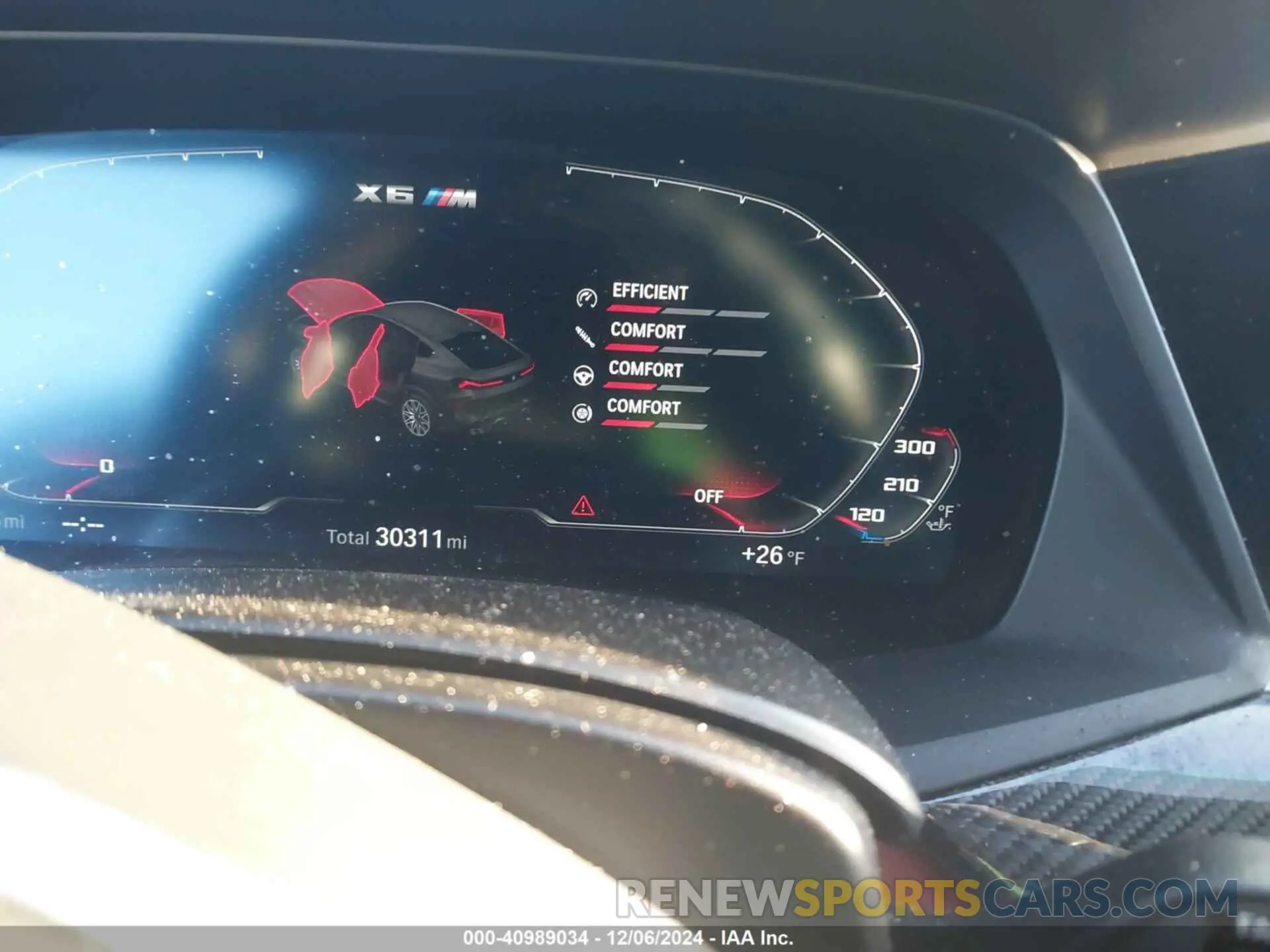 15 fotografías del automóvil dañado 5YMCY0C05M9F96218 BMW X6 M 2021