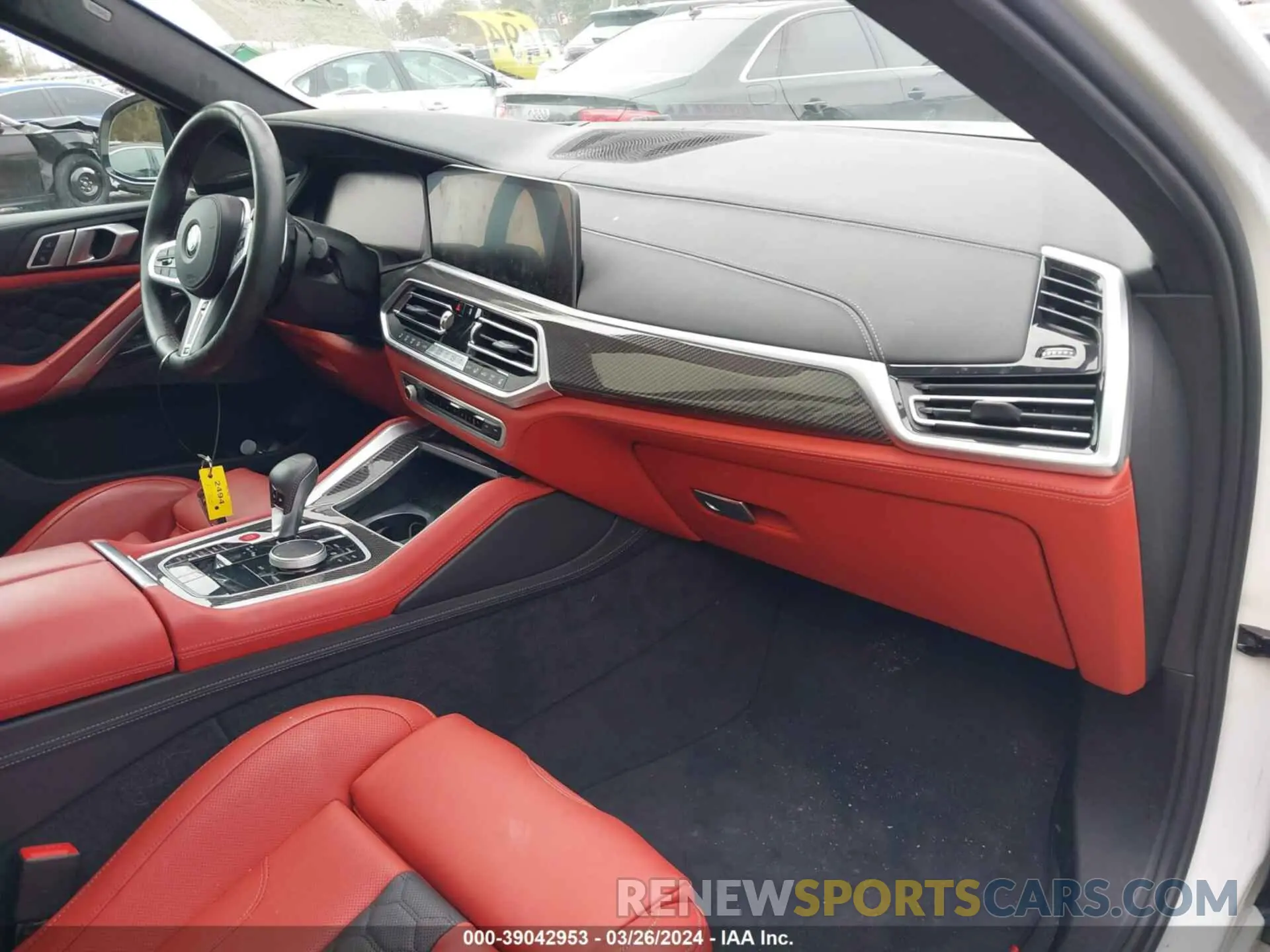 5 fotografías del automóvil dañado 5YMCY0C09N9N02940 BMW X6 M 2022
