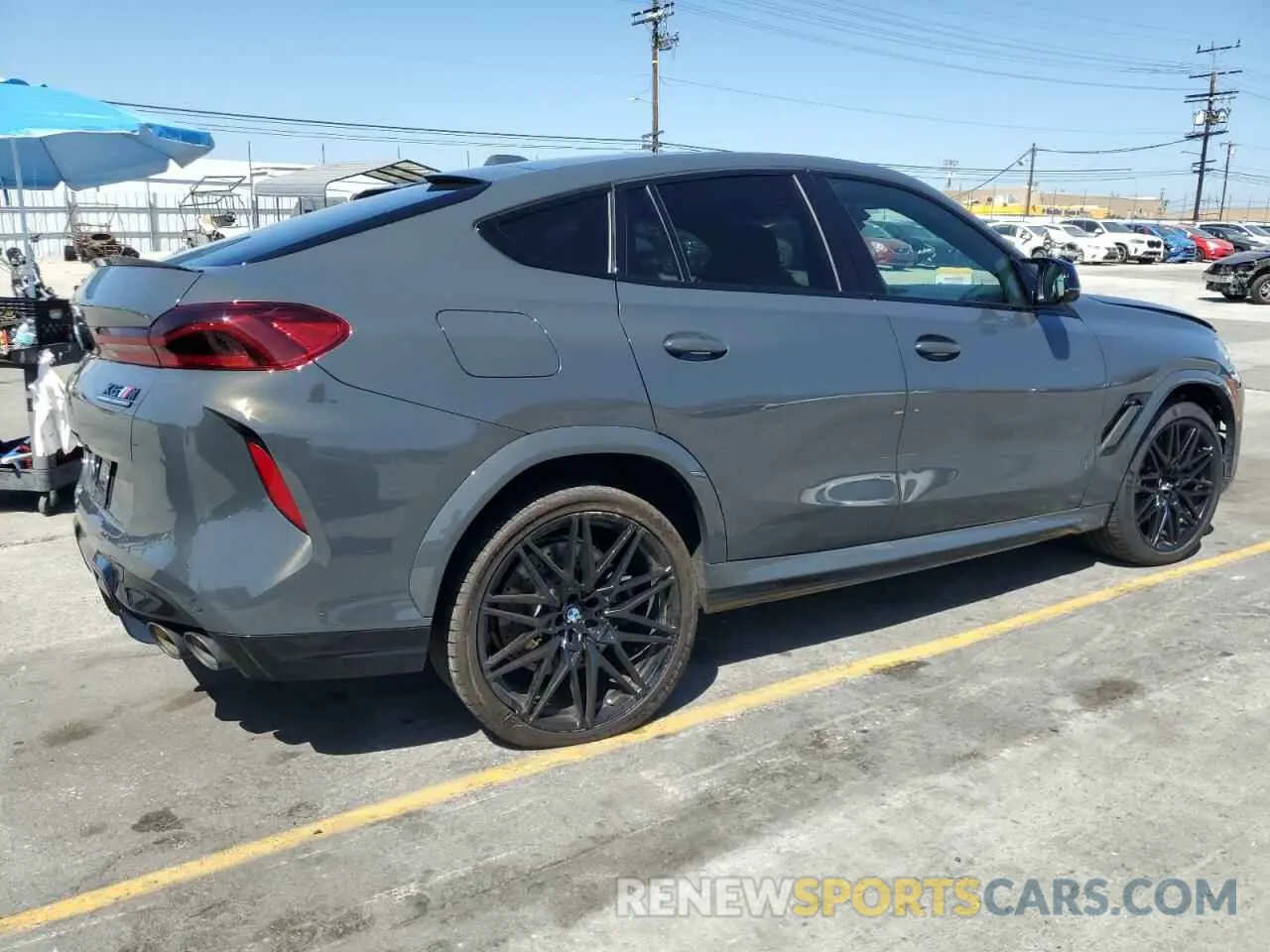 3 fotografías del automóvil dañado 5YM23ET01S9Y20554 BMW X6 M COMPE 2025
