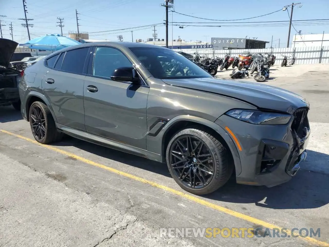 4 fotografías del automóvil dañado 5YM23ET01S9Y20554 BMW X6 M COMPE 2025