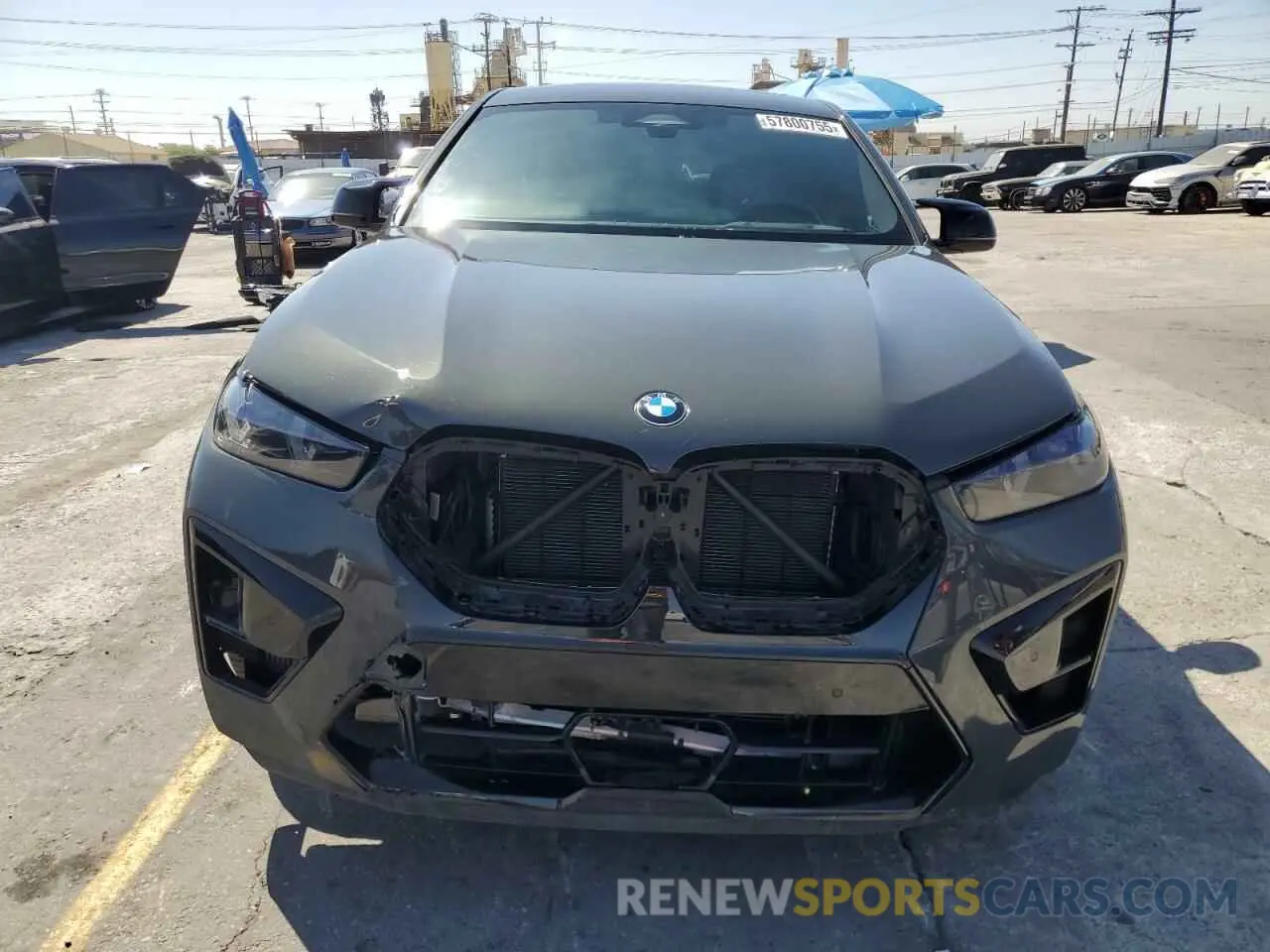 5 fotografías del automóvil dañado 5YM23ET01S9Y20554 BMW X6 M COMPE 2025