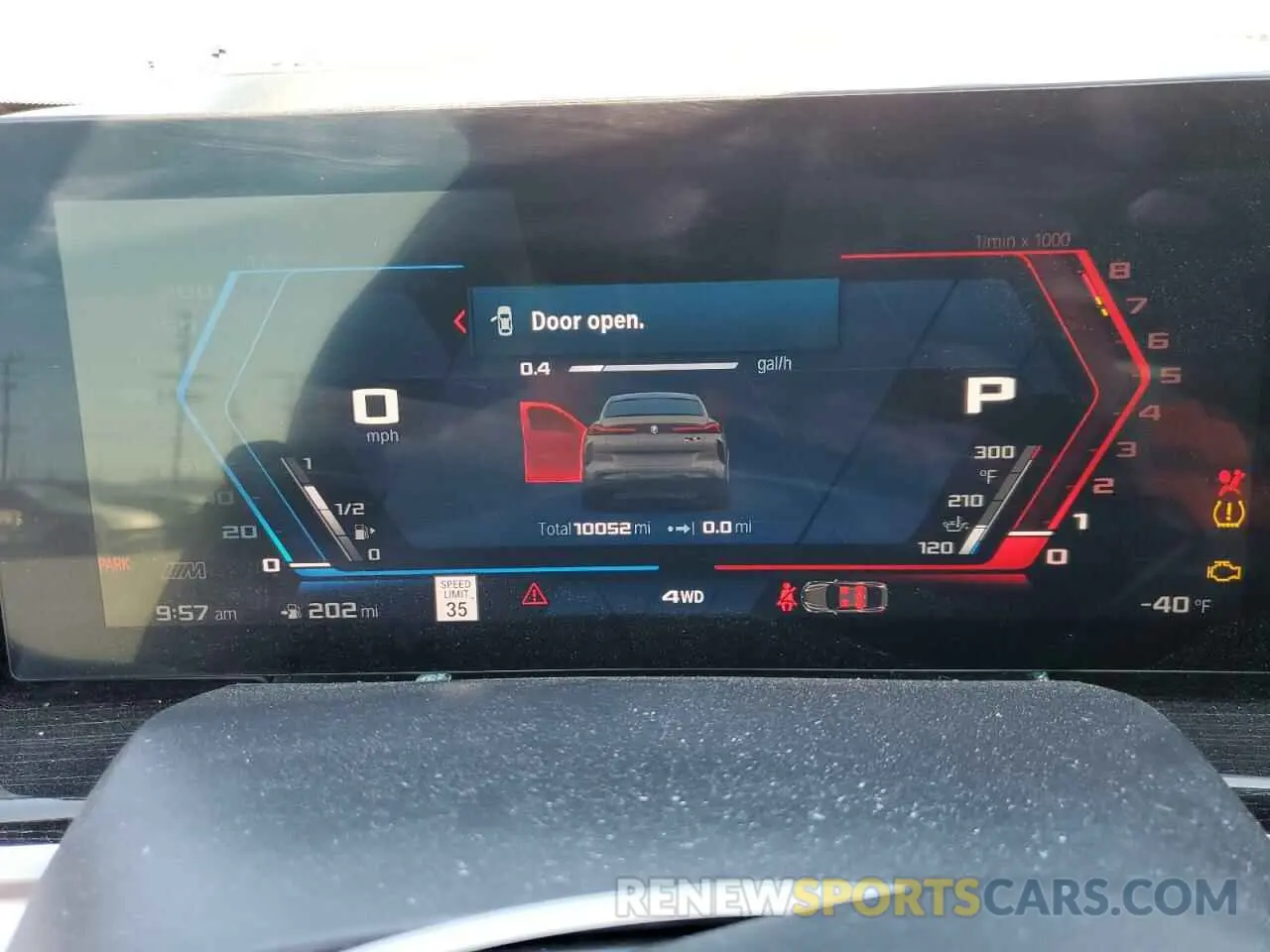 9 fotografías del automóvil dañado 5YM23ET01S9Y20554 BMW X6 M COMPE 2025