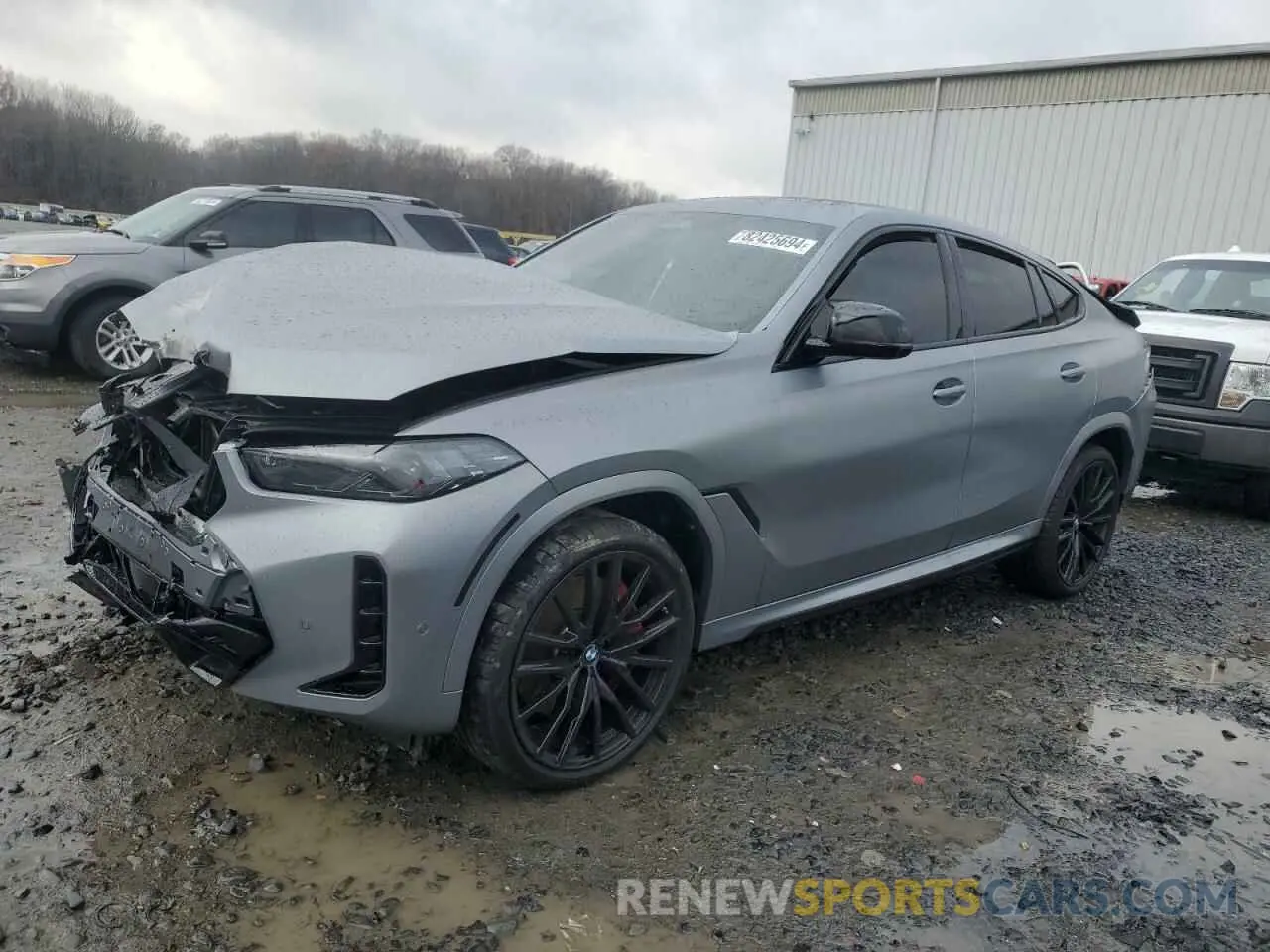 1 fotografías del automóvil dañado 5UX43EX01S9X34140 BMW X6 M60I 2025