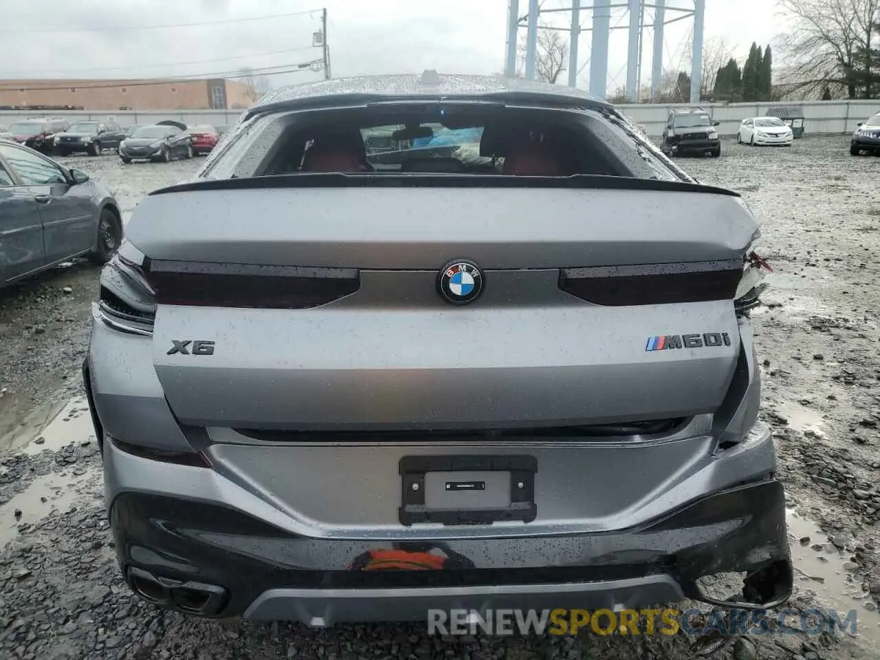 6 fotografías del automóvil dañado 5UX43EX01S9X34140 BMW X6 M60I 2025