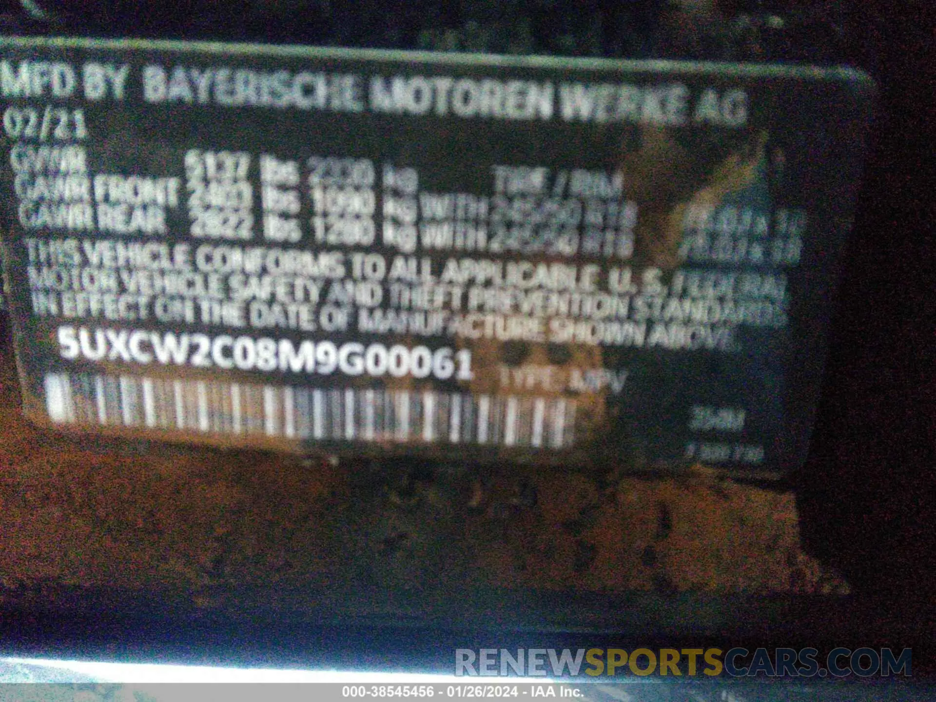 9 fotografías del automóvil dañado 5UXCW2C52KLB43551 BMW X7 2019