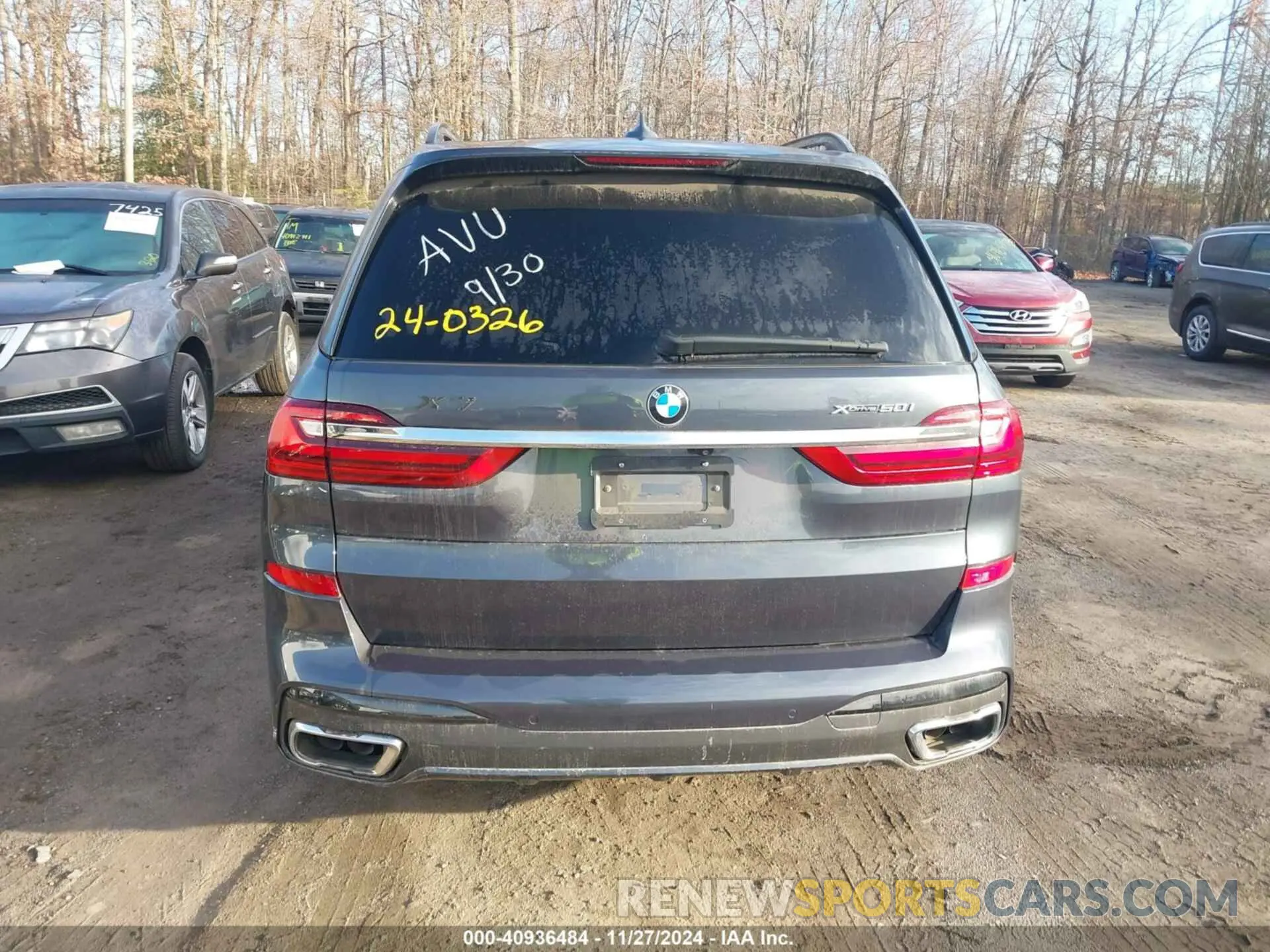 15 fotografías del automóvil dañado 5UXCX4C5XKLS35710 BMW X7 2019