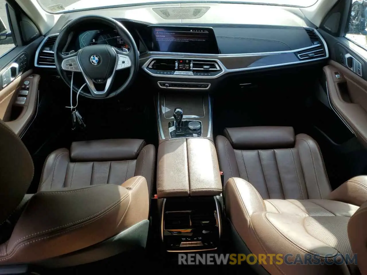 8 fotografías del automóvil dañado 5UXCW2C00L9B16433 BMW X7 2020