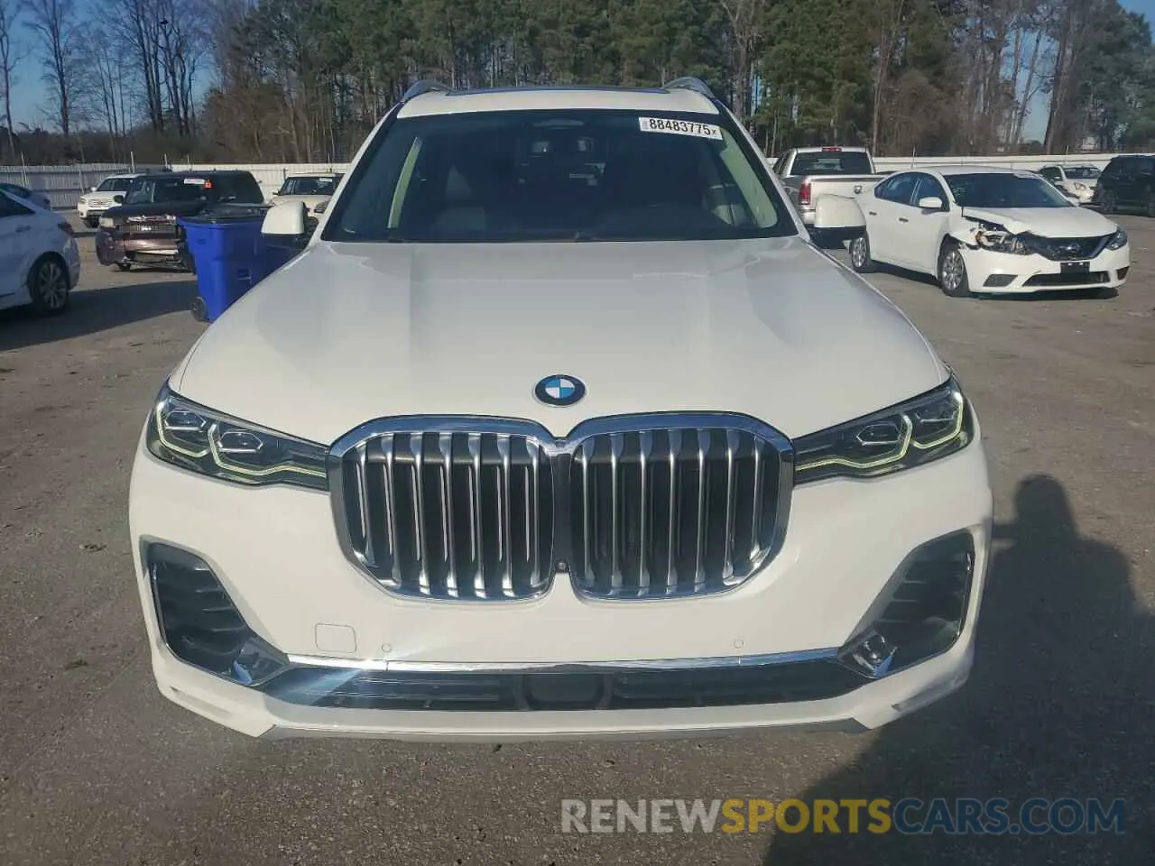 5 fotografías del automóvil dañado 5UXCW2C02L9B18622 BMW X7 2020