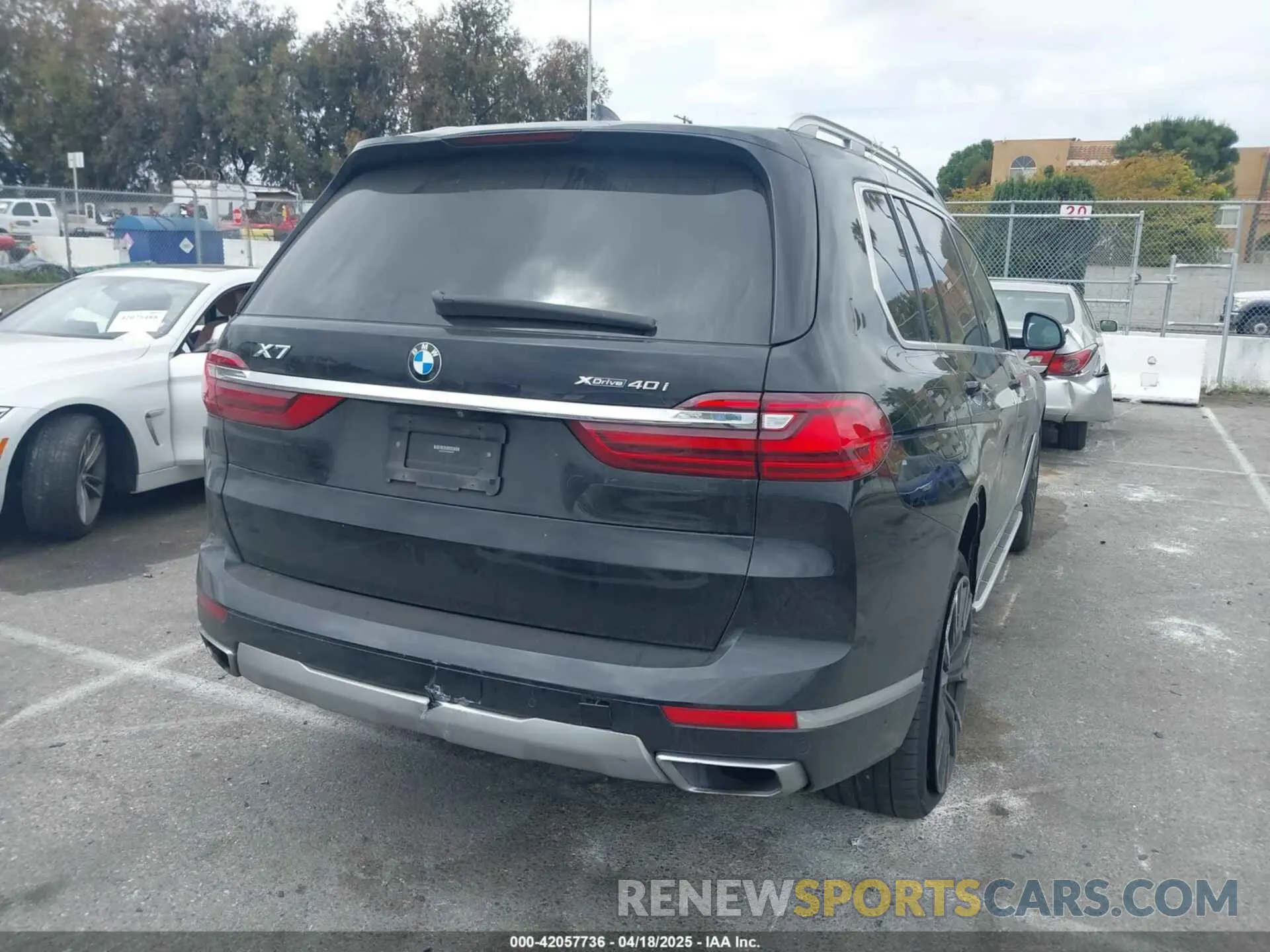 4 fotografías del automóvil dañado 5UXCW2C03L9A00546 BMW X7 2020