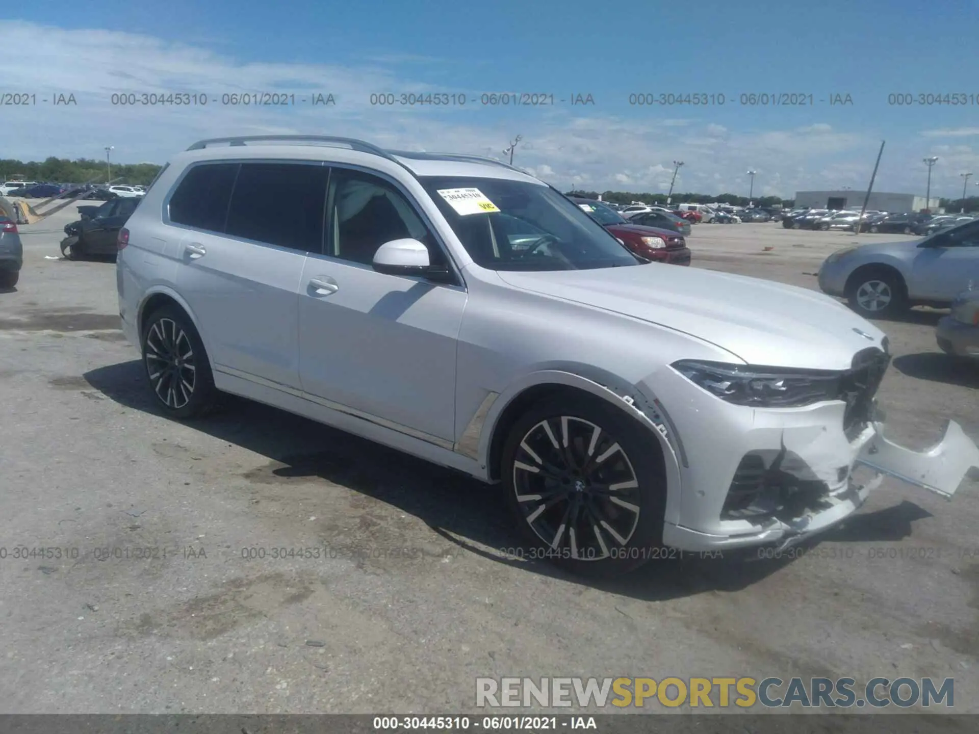 1 fotografías del automóvil dañado 5UXCW2C04L9A00586 BMW X7 2020