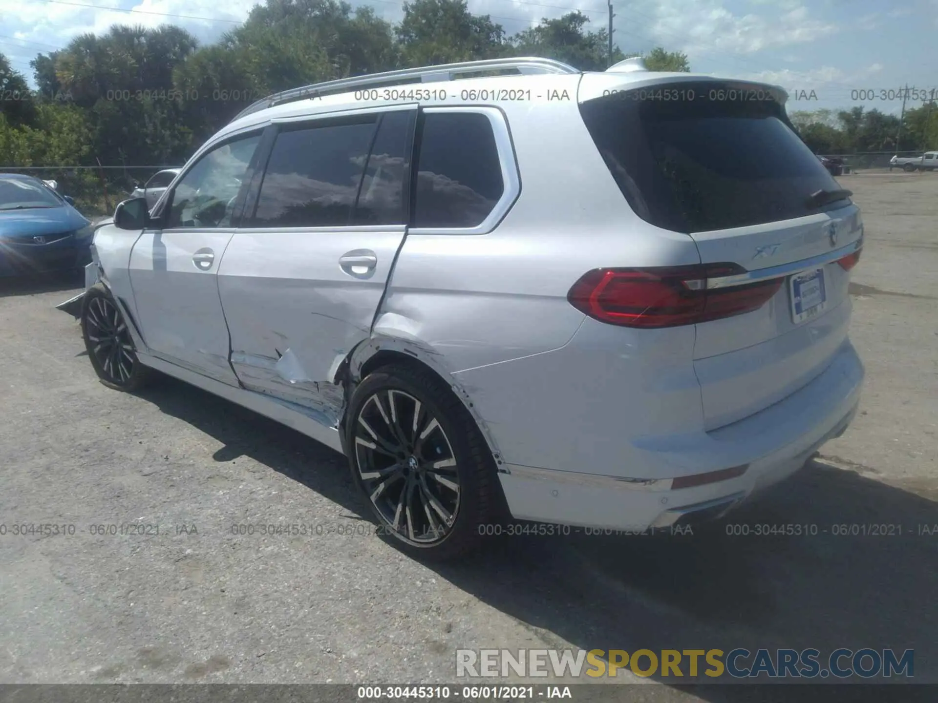 3 fotografías del automóvil dañado 5UXCW2C04L9A00586 BMW X7 2020