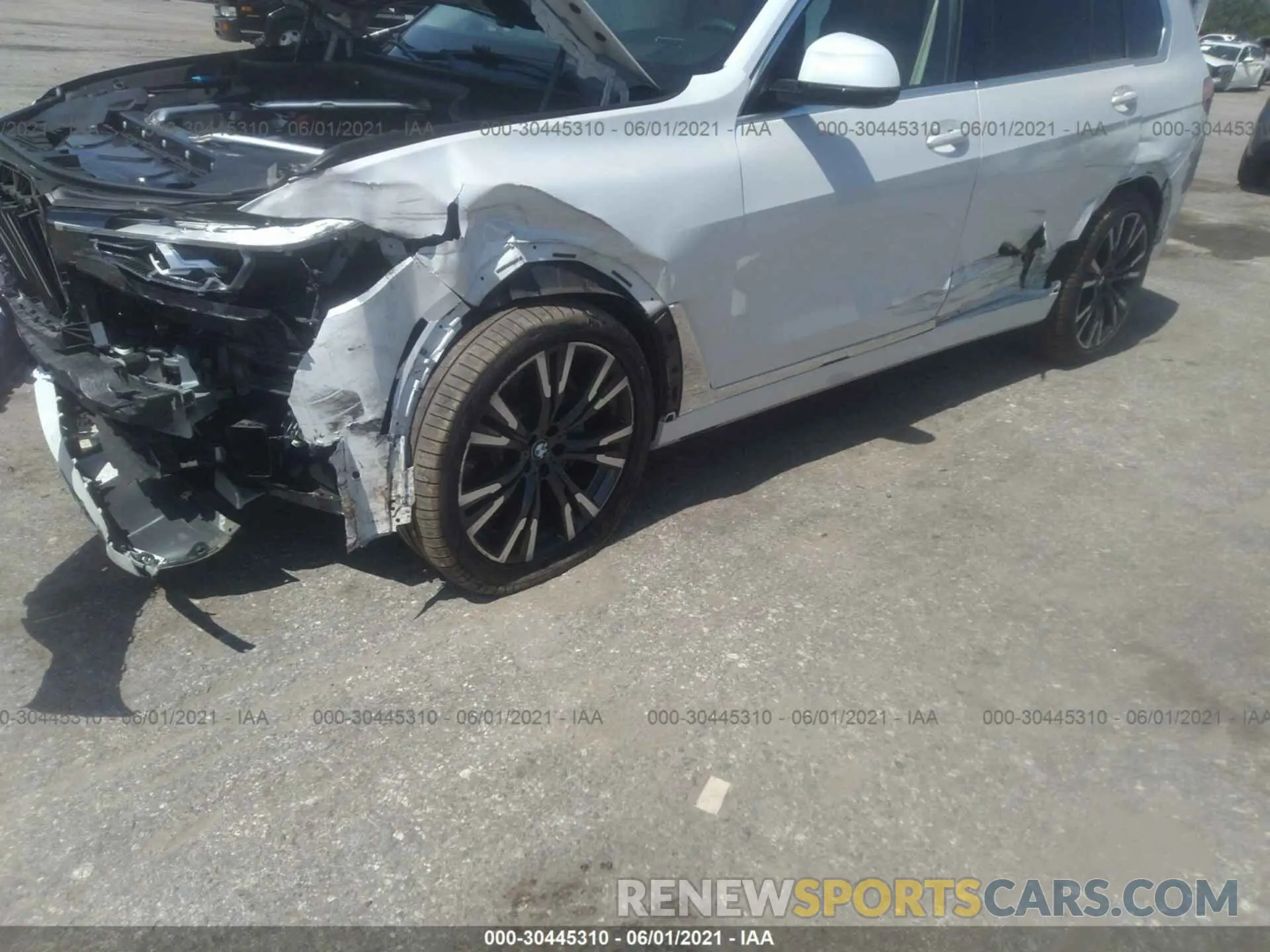 6 fotografías del automóvil dañado 5UXCW2C04L9A00586 BMW X7 2020