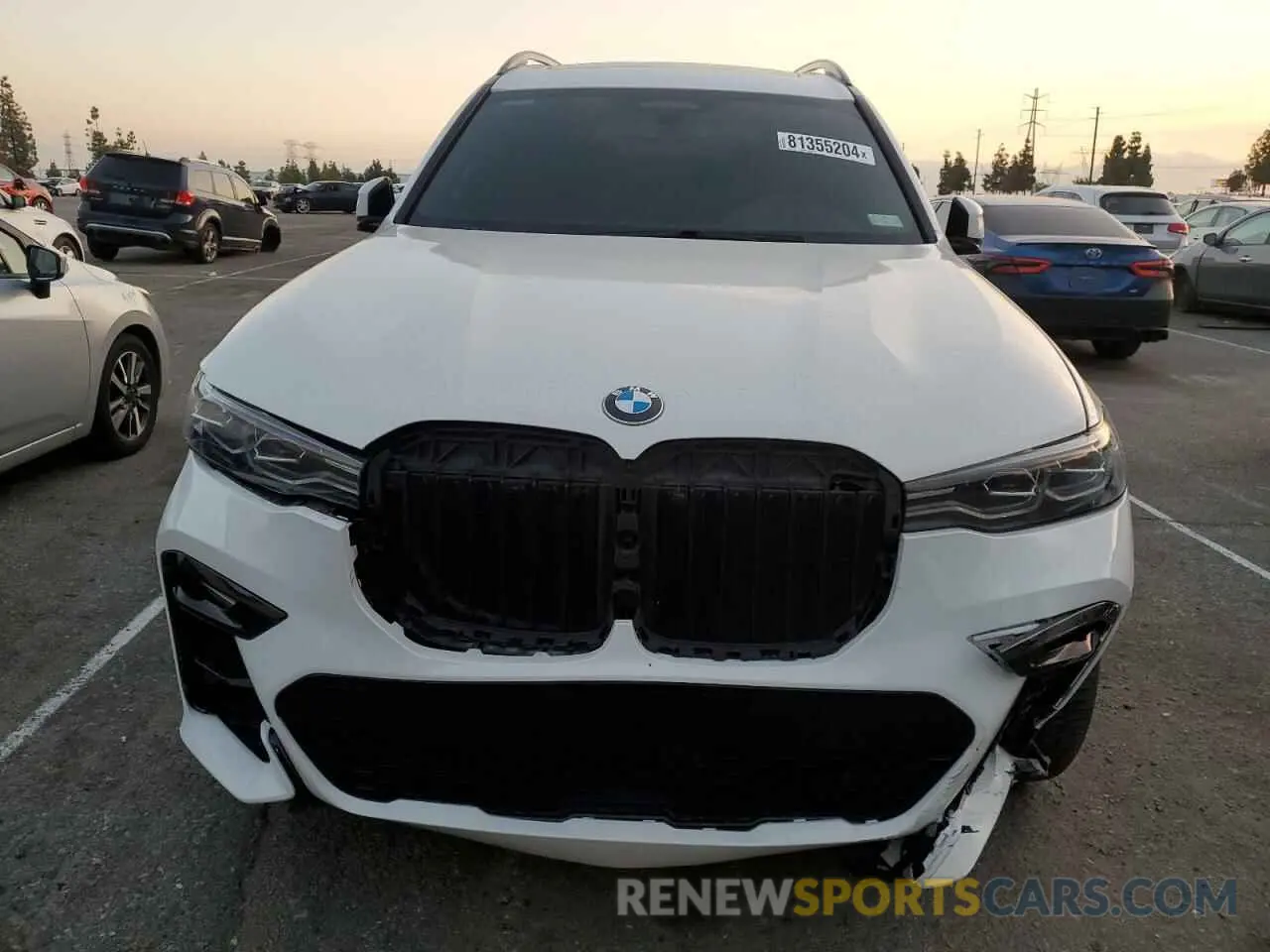 5 fotografías del automóvil dañado 5UXCW2C07L9A02753 BMW X7 2020