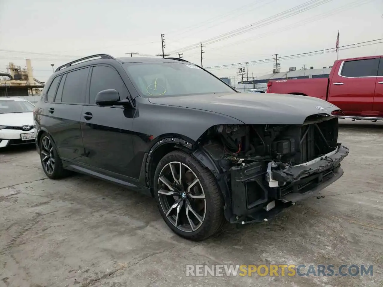 4 fotografías del automóvil dañado 5UXCW2C08L9C74860 BMW X7 2020