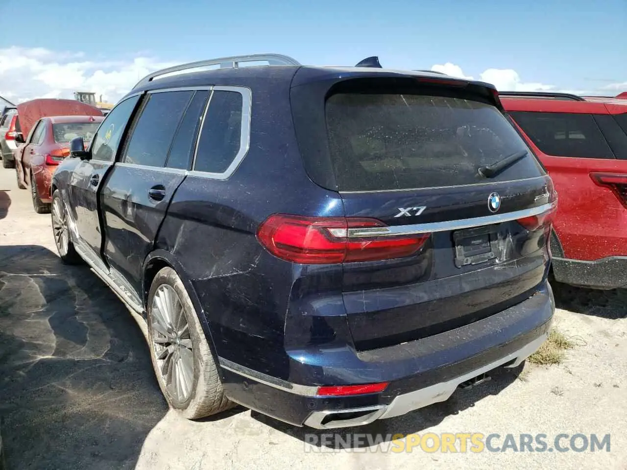 3 fotografías del automóvil dañado 5UXCX4C00L9D06046 BMW X7 2020