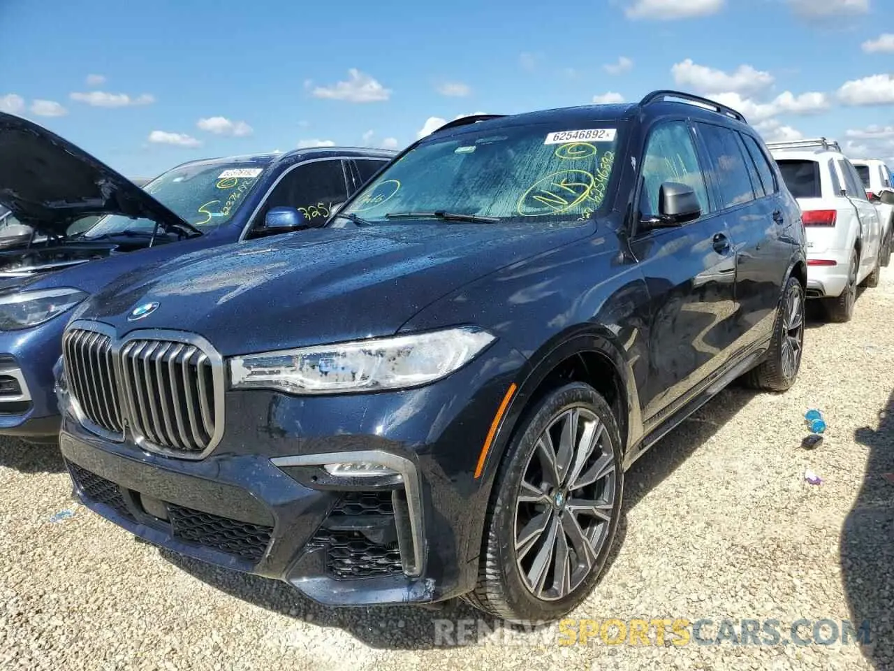 2 fotografías del automóvil dañado 5UXCX6C00L9B79536 BMW X7 2020