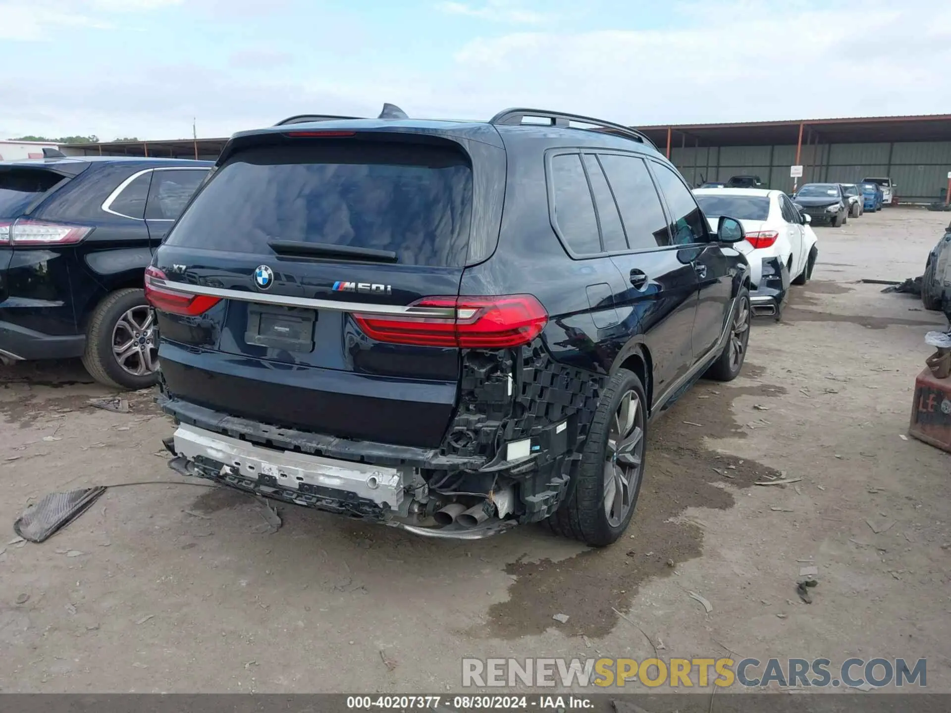4 fotografías del automóvil dañado 5UXCX6C0XL9B83397 BMW X7 2020