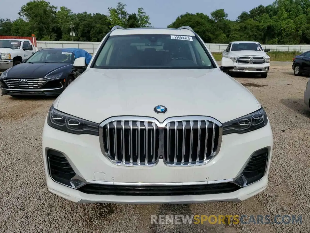5 fotografías del automóvil dañado 5UXCW2C00M9E83530 BMW X7 2021