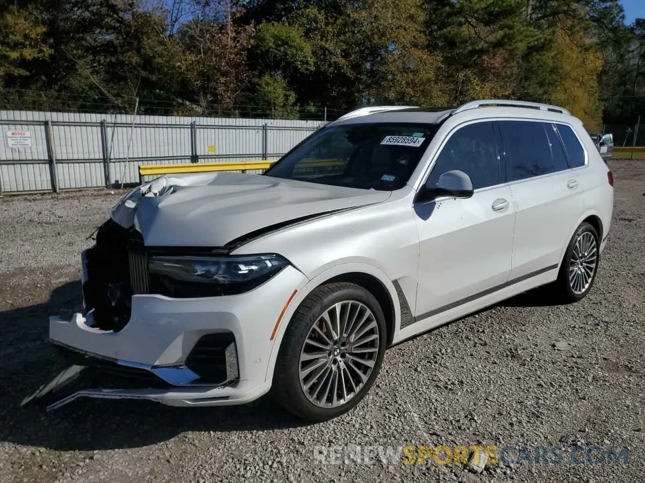 1 fotografías del automóvil dañado 5UXCW2C01M9G95322 BMW X7 2021