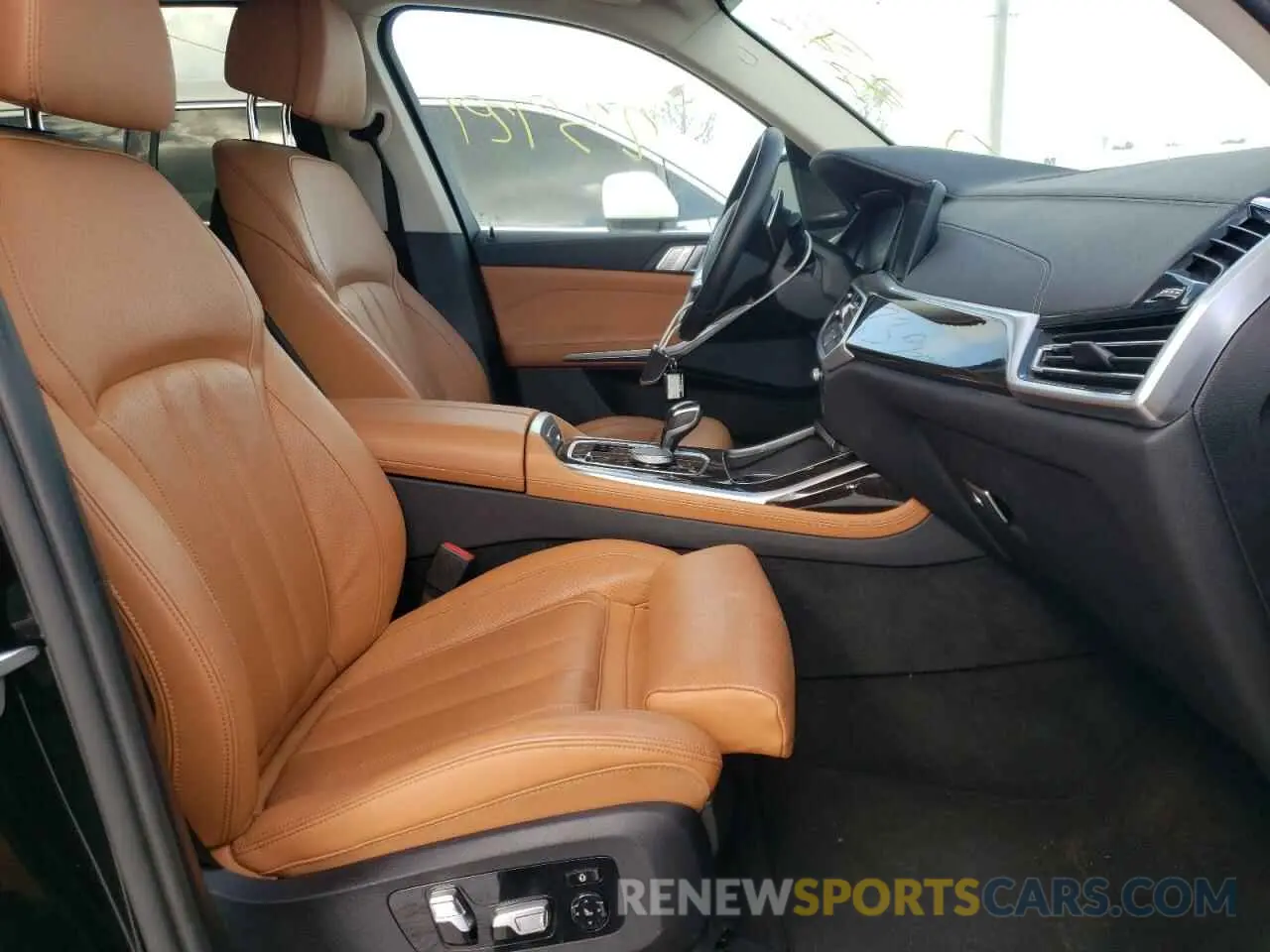 5 fotografías del automóvil dañado 5UXCW2C04M9H14557 BMW X7 2021