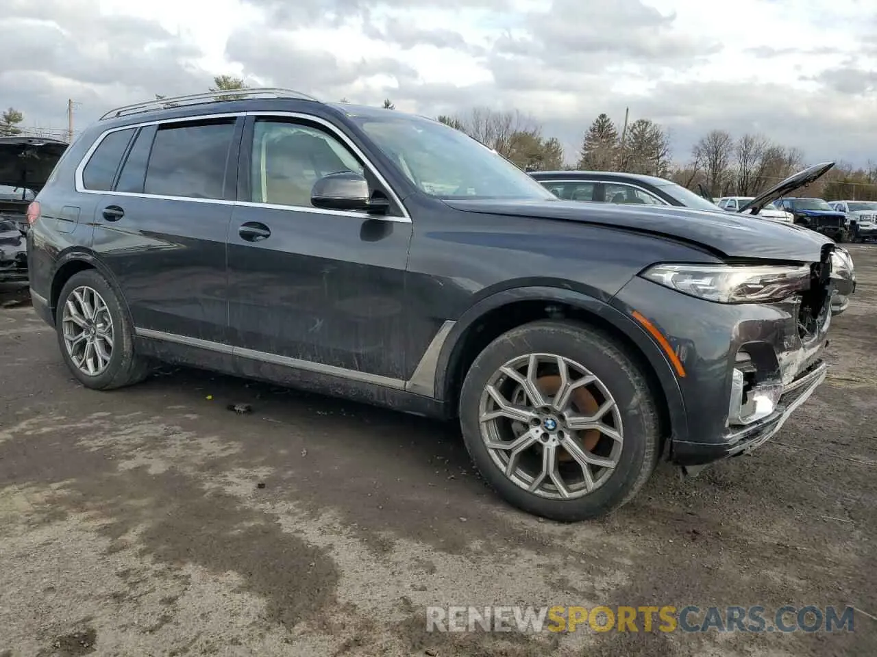 4 fotografías del automóvil dañado 5UXCW2C08M9F01630 BMW X7 2021