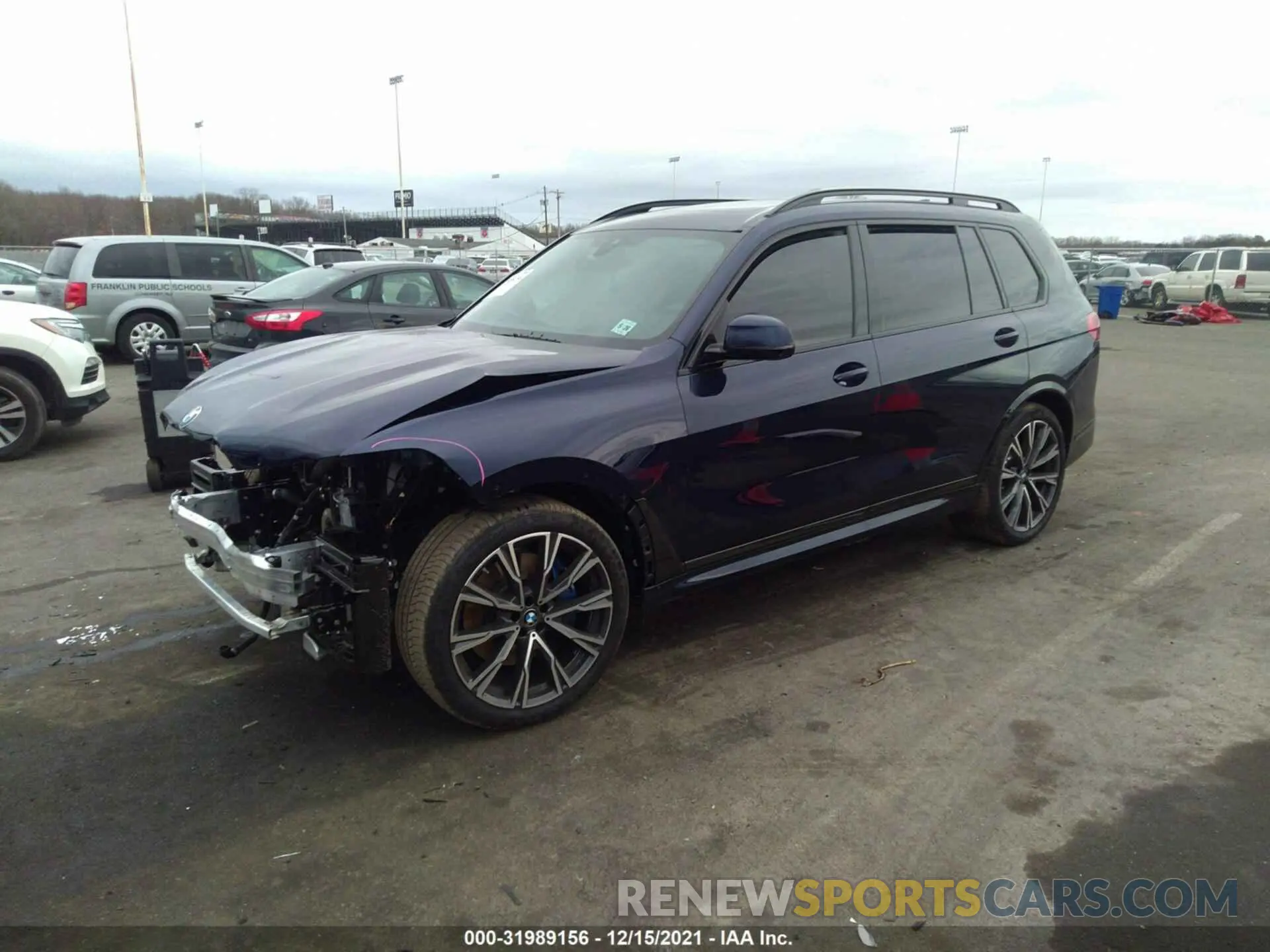 2 fotografías del automóvil dañado 5UXCW2C08M9G97844 BMW X7 2021