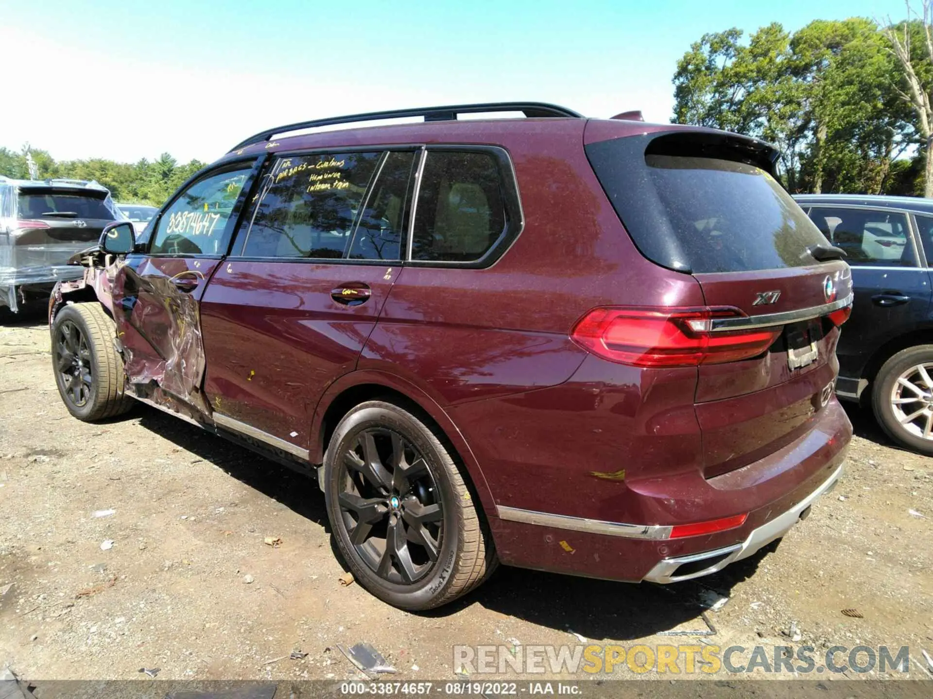 3 fotografías del automóvil dañado 5UXCW2C09M9F97767 BMW X7 2021
