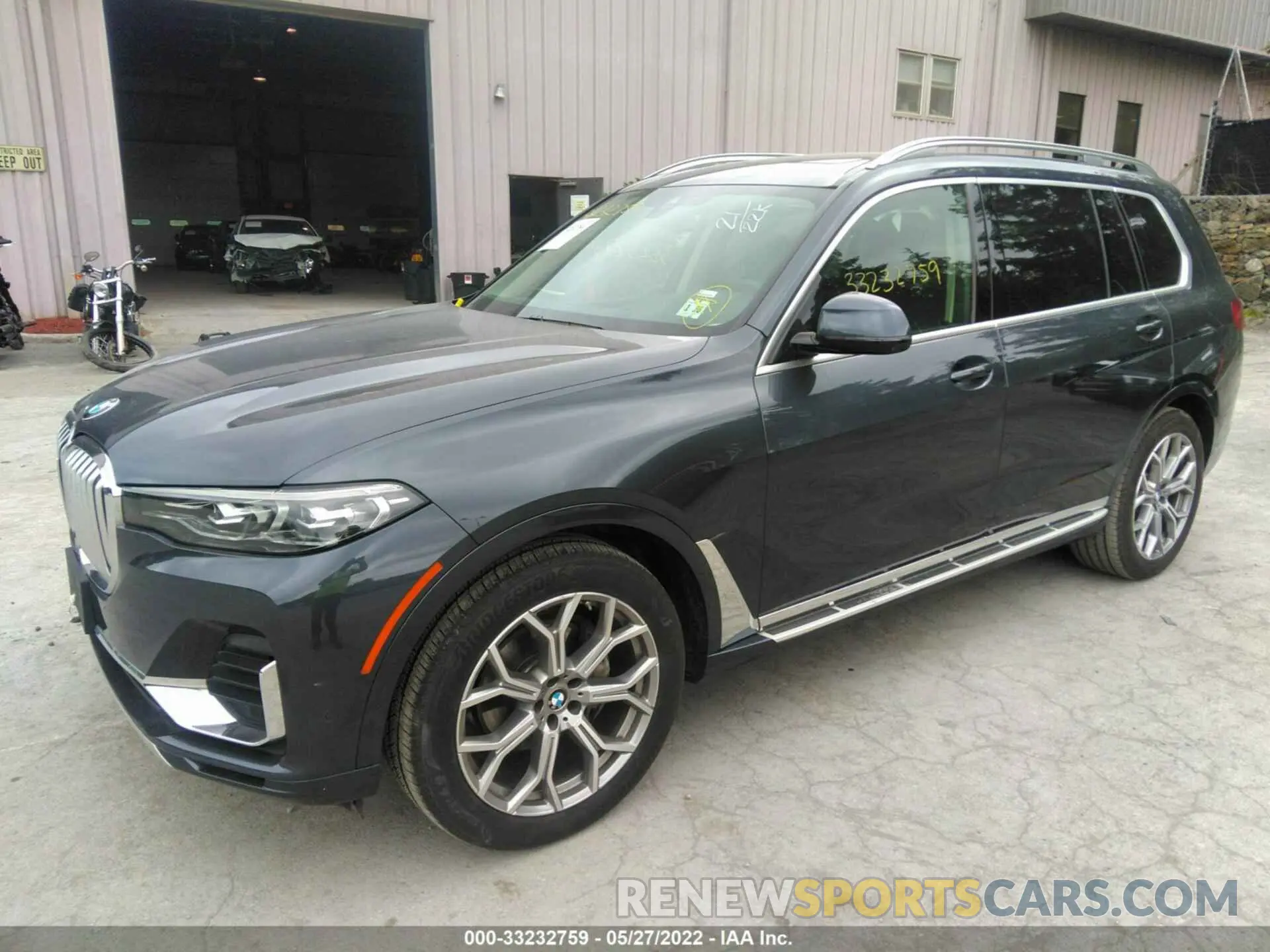 2 fotografías del automóvil dañado 5UXCW2C0XM9F32569 BMW X7 2021