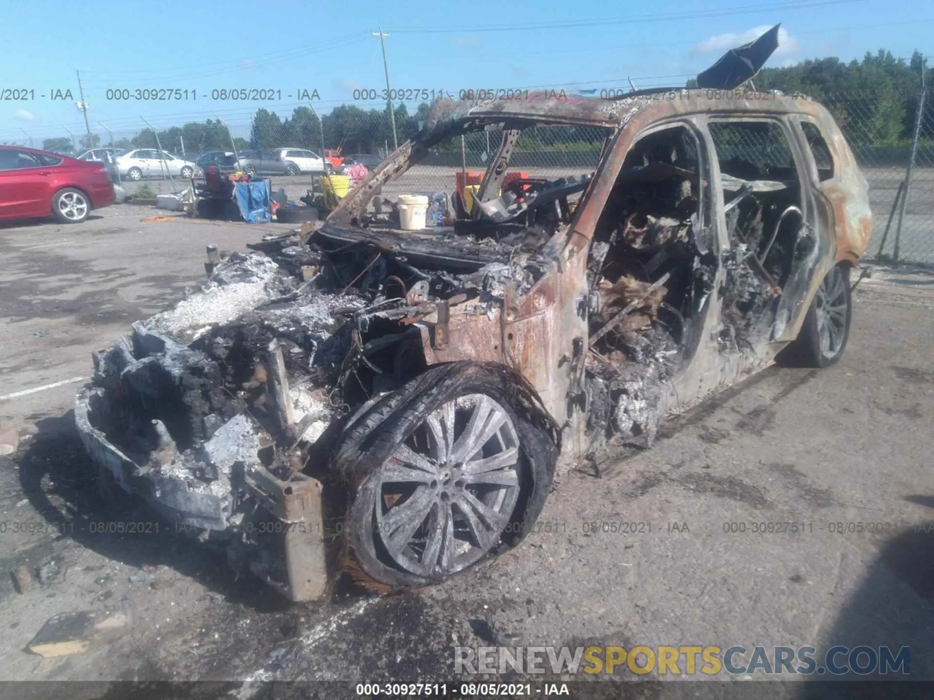 2 fotografías del automóvil dañado 5UXCW2C0XM9H60622 BMW X7 2021
