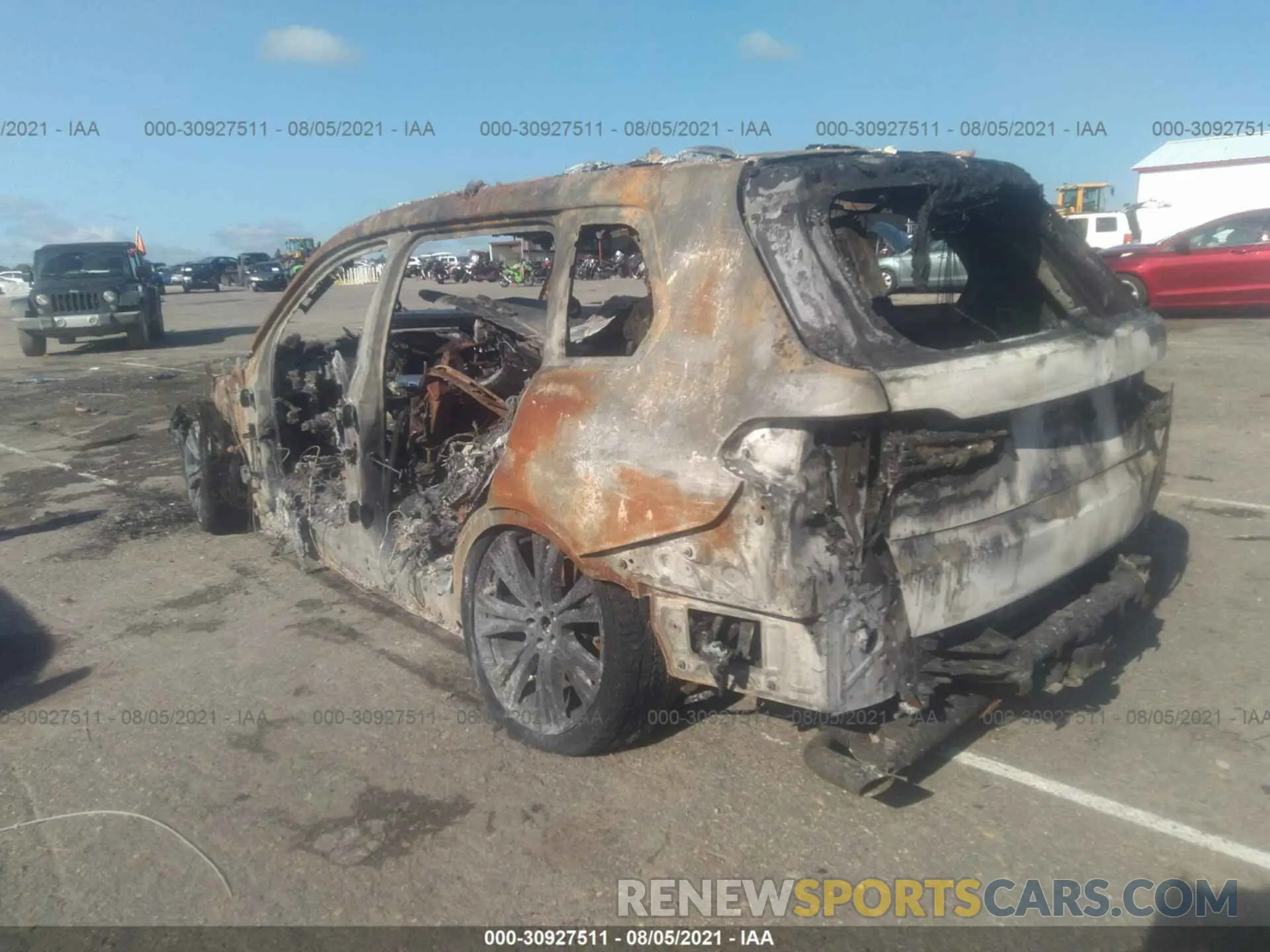 3 fotografías del automóvil dañado 5UXCW2C0XM9H60622 BMW X7 2021