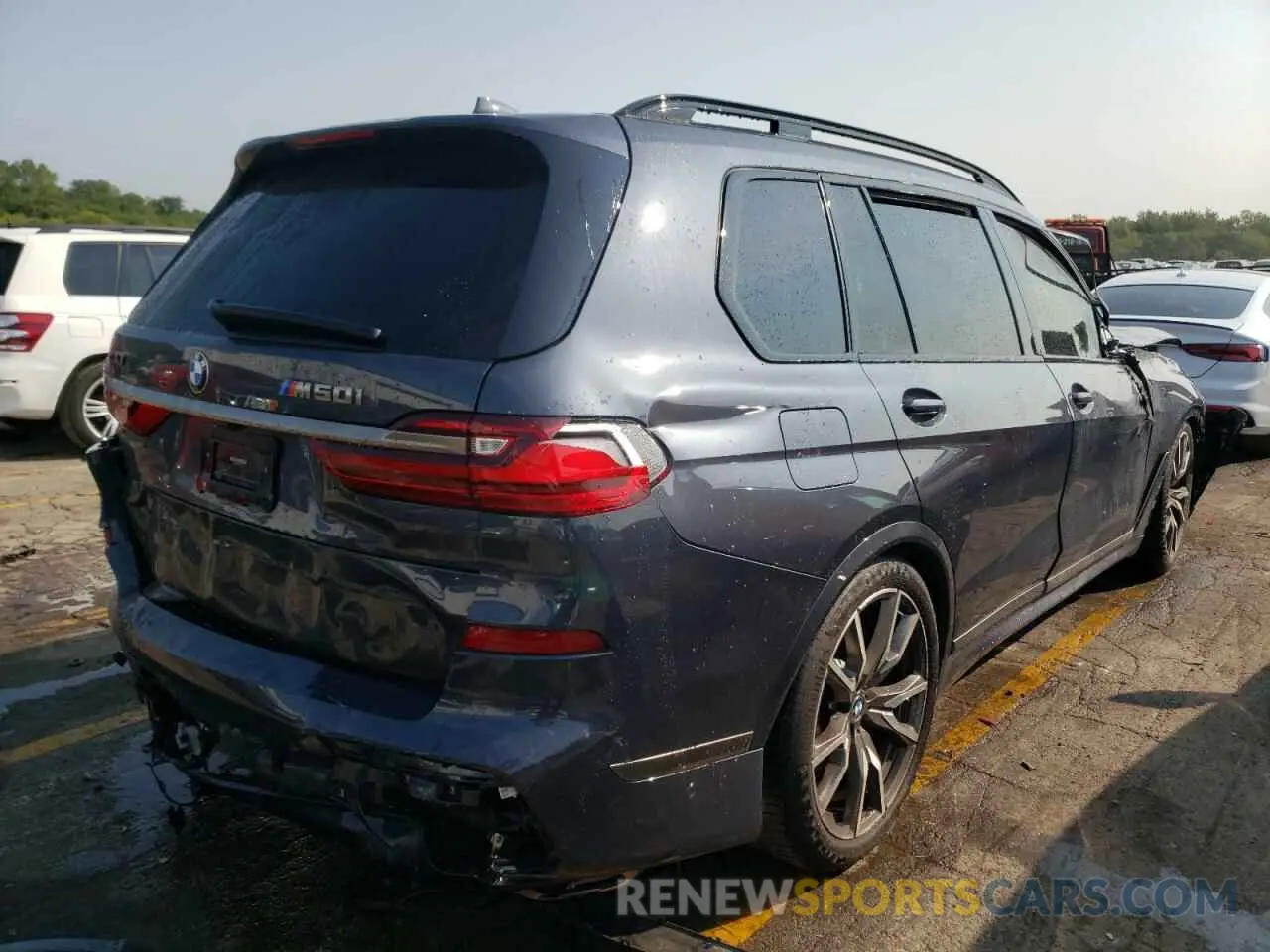 4 fotografías del automóvil dañado 5UXCX6C03M9H71255 BMW X7 2021
