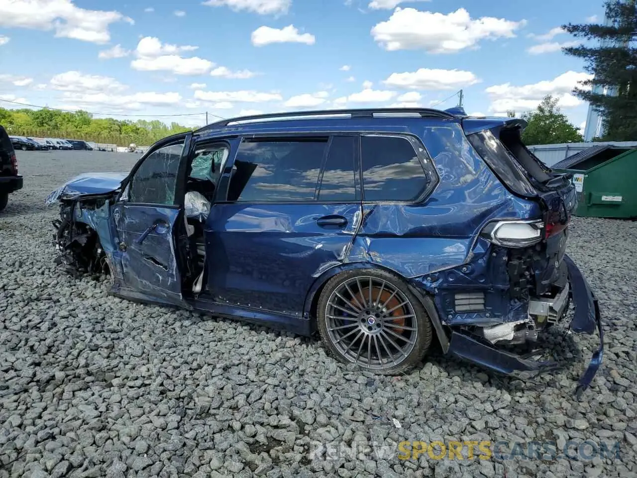 2 fotografías del automóvil dañado 5UXCX6C14M9F73552 BMW X7 2021
