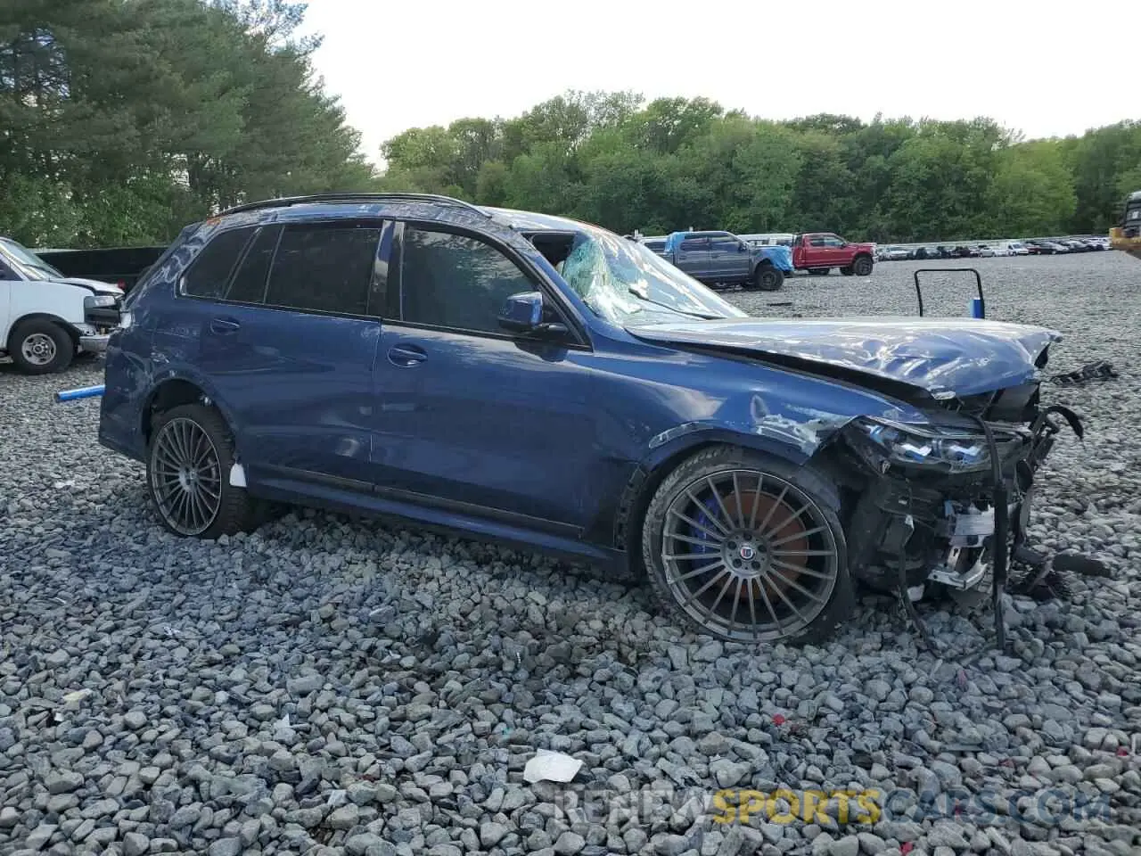 4 fotografías del automóvil dañado 5UXCX6C14M9F73552 BMW X7 2021