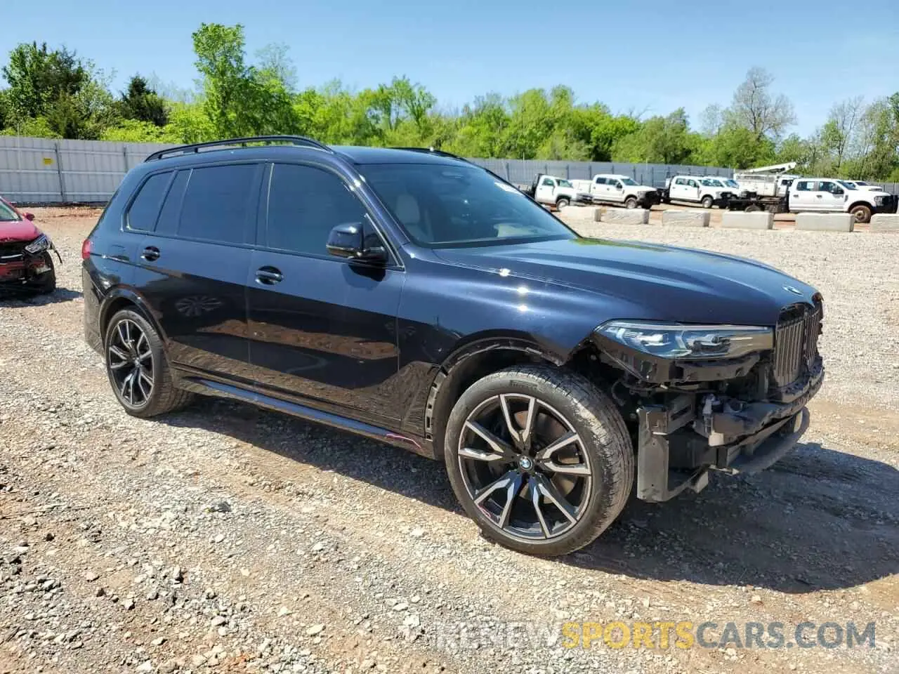 4 fotografías del automóvil dañado 5UXCW2C02N9N07423 BMW X7 2022