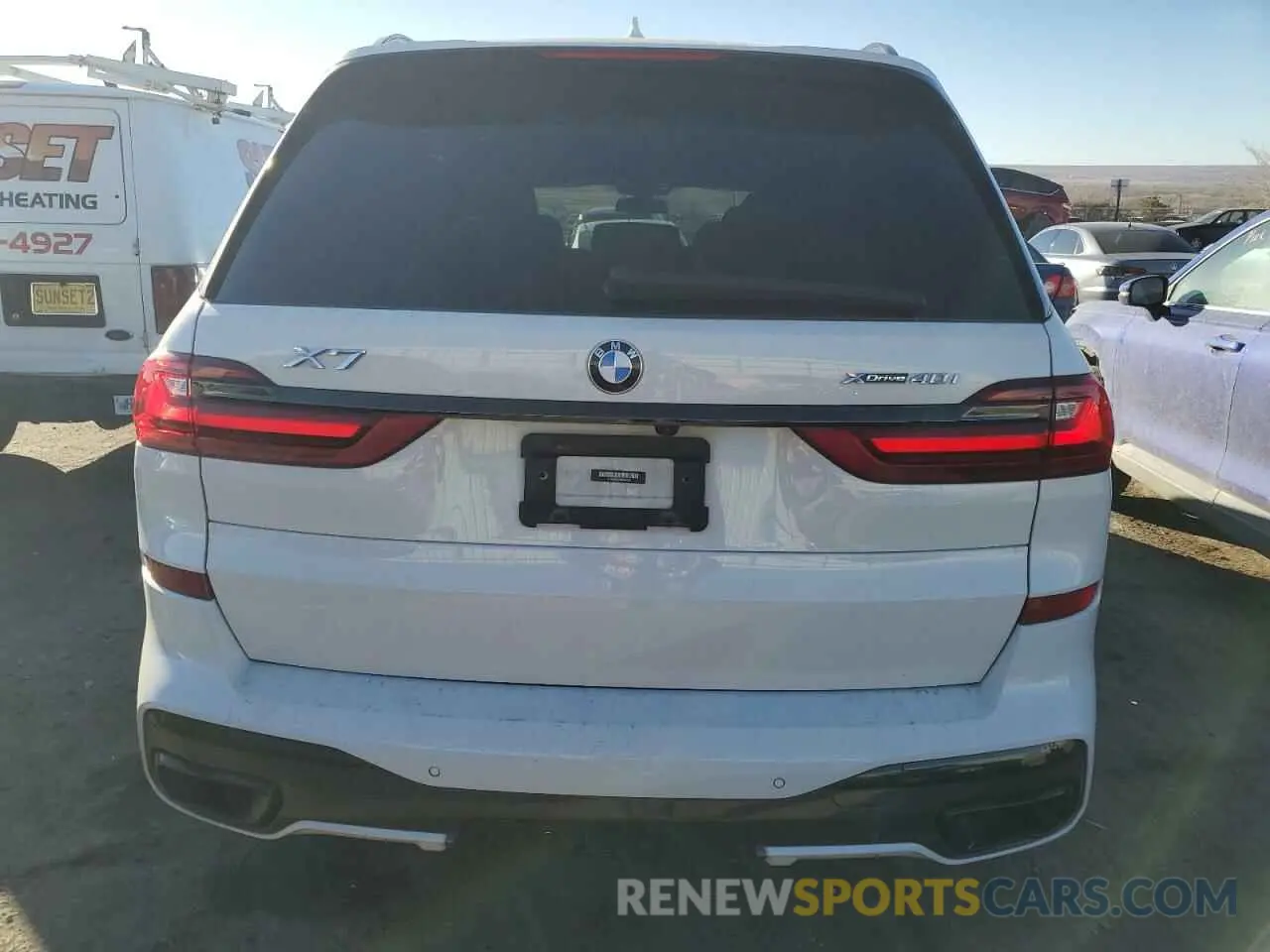 6 fotografías del automóvil dañado 5UXCW2C03N9K34637 BMW X7 2022