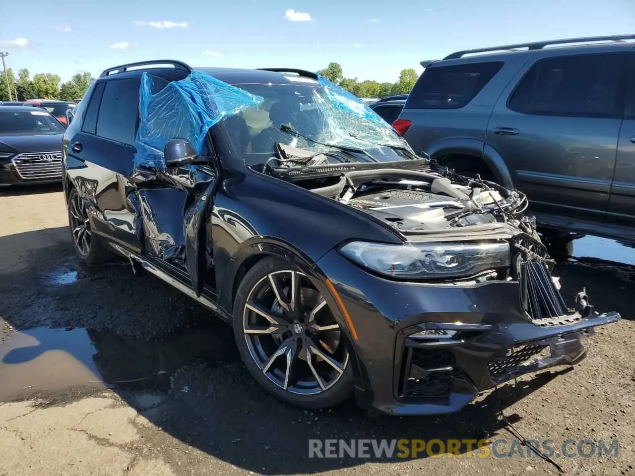 4 fotografías del automóvil dañado 5UXCW2C03N9L08641 BMW X7 2022