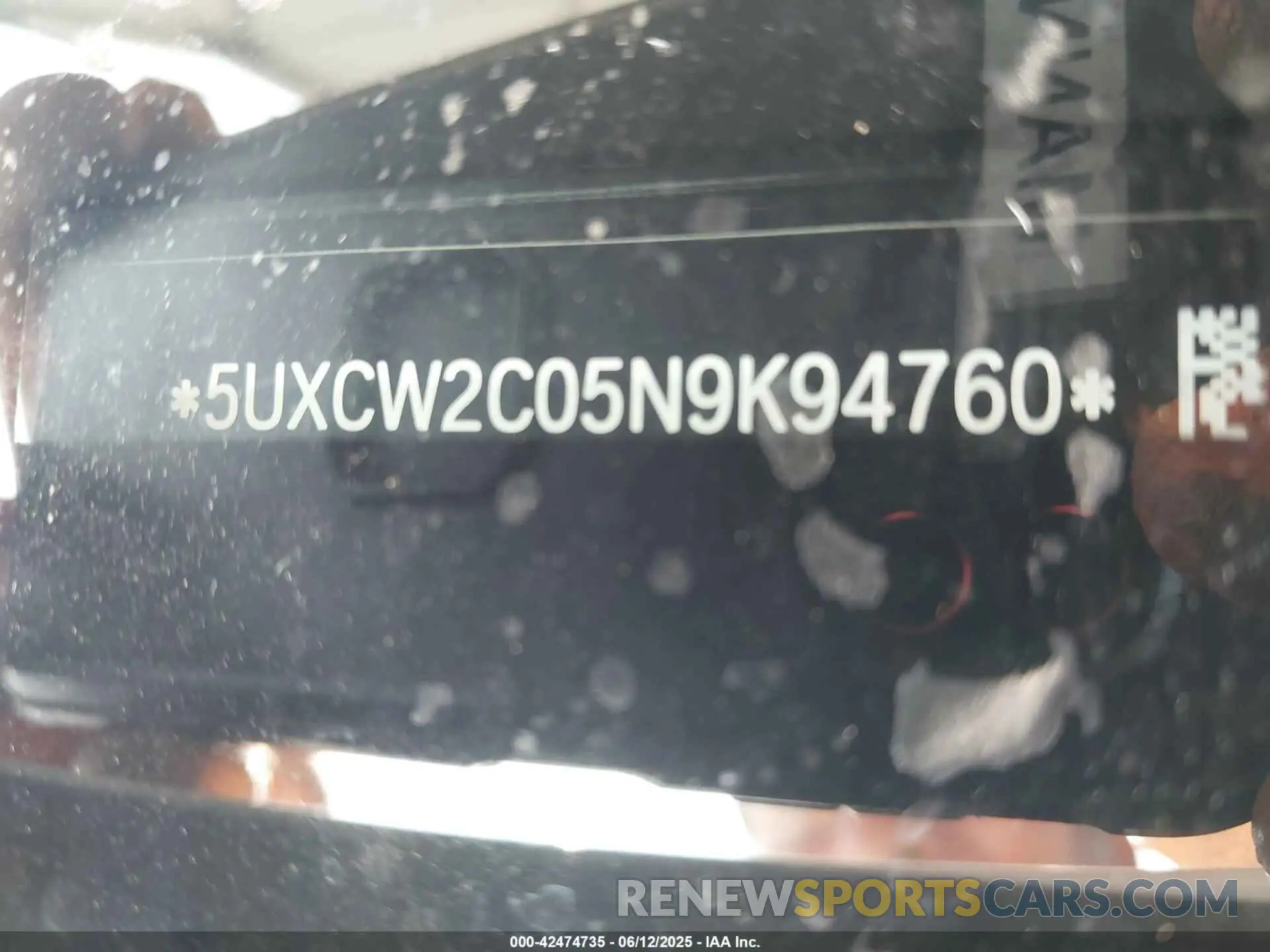 9 fotografías del automóvil dañado 5UXCW2C05N9K94760 BMW X7 2022