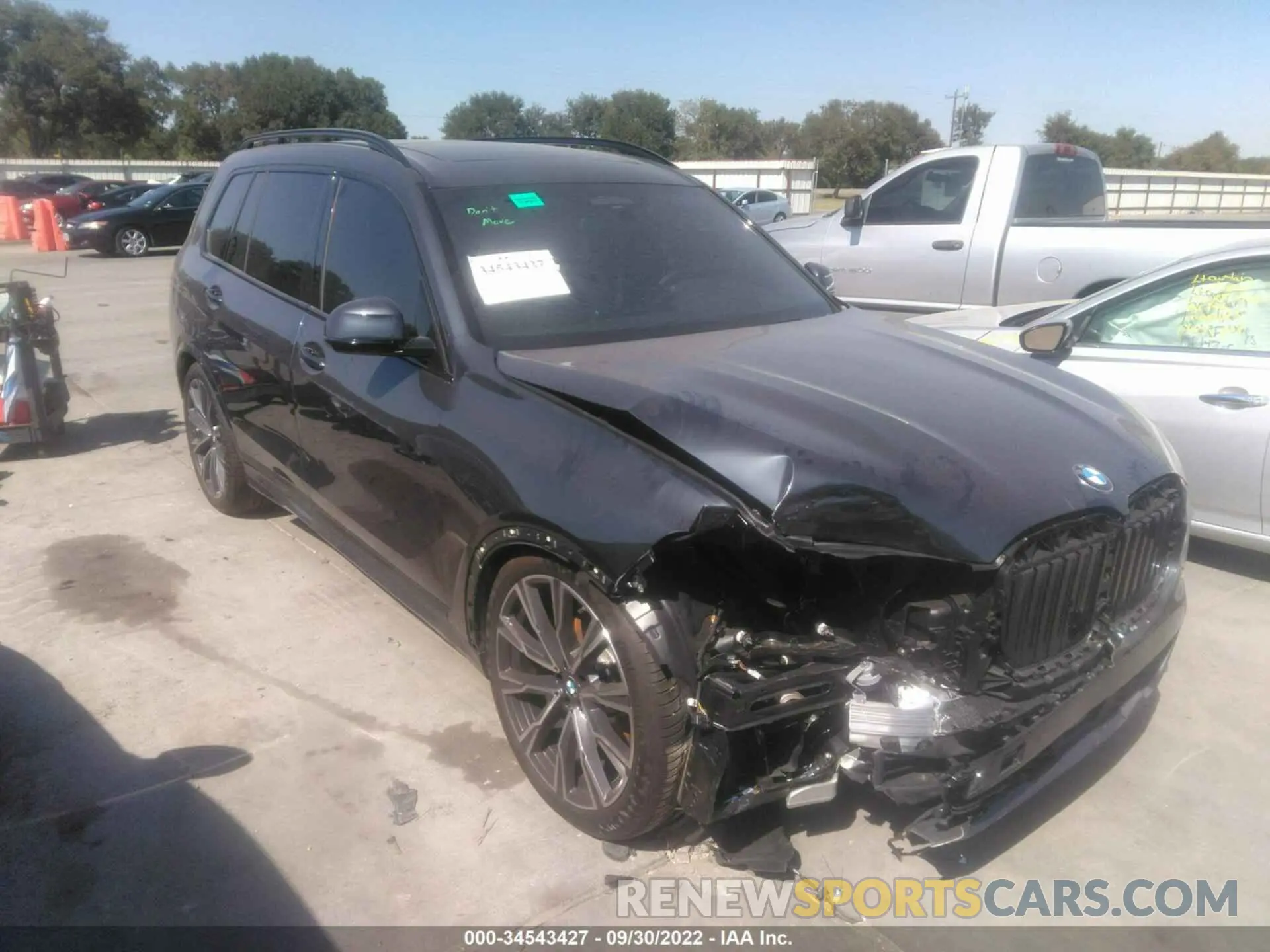 1 fotografías del automóvil dañado 5UXCW2C07N9M82230 BMW X7 2022