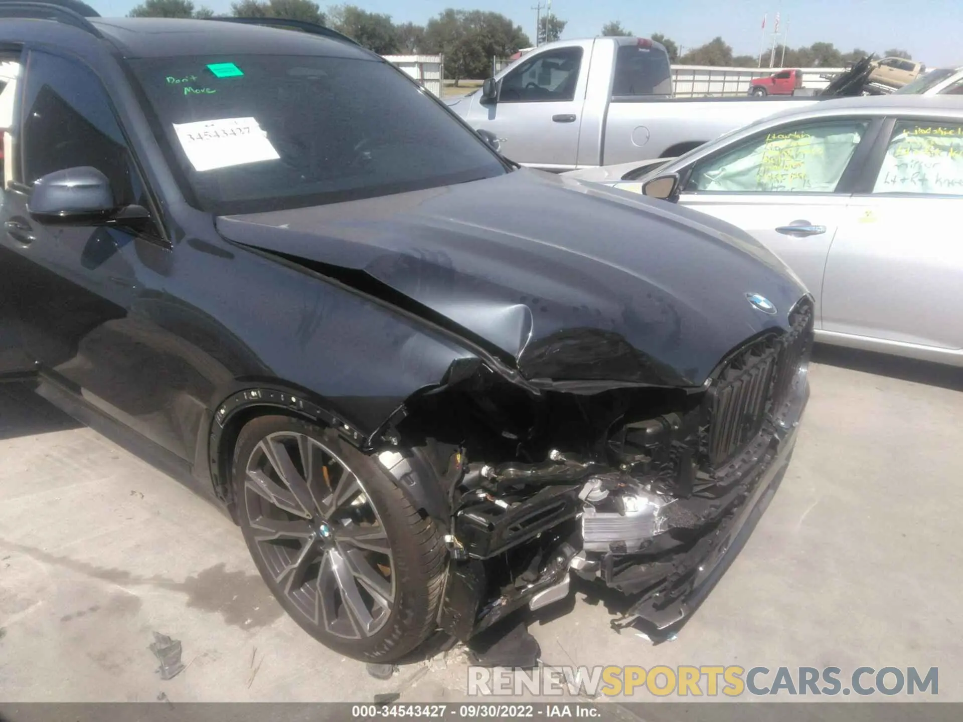 6 fotografías del automóvil dañado 5UXCW2C07N9M82230 BMW X7 2022