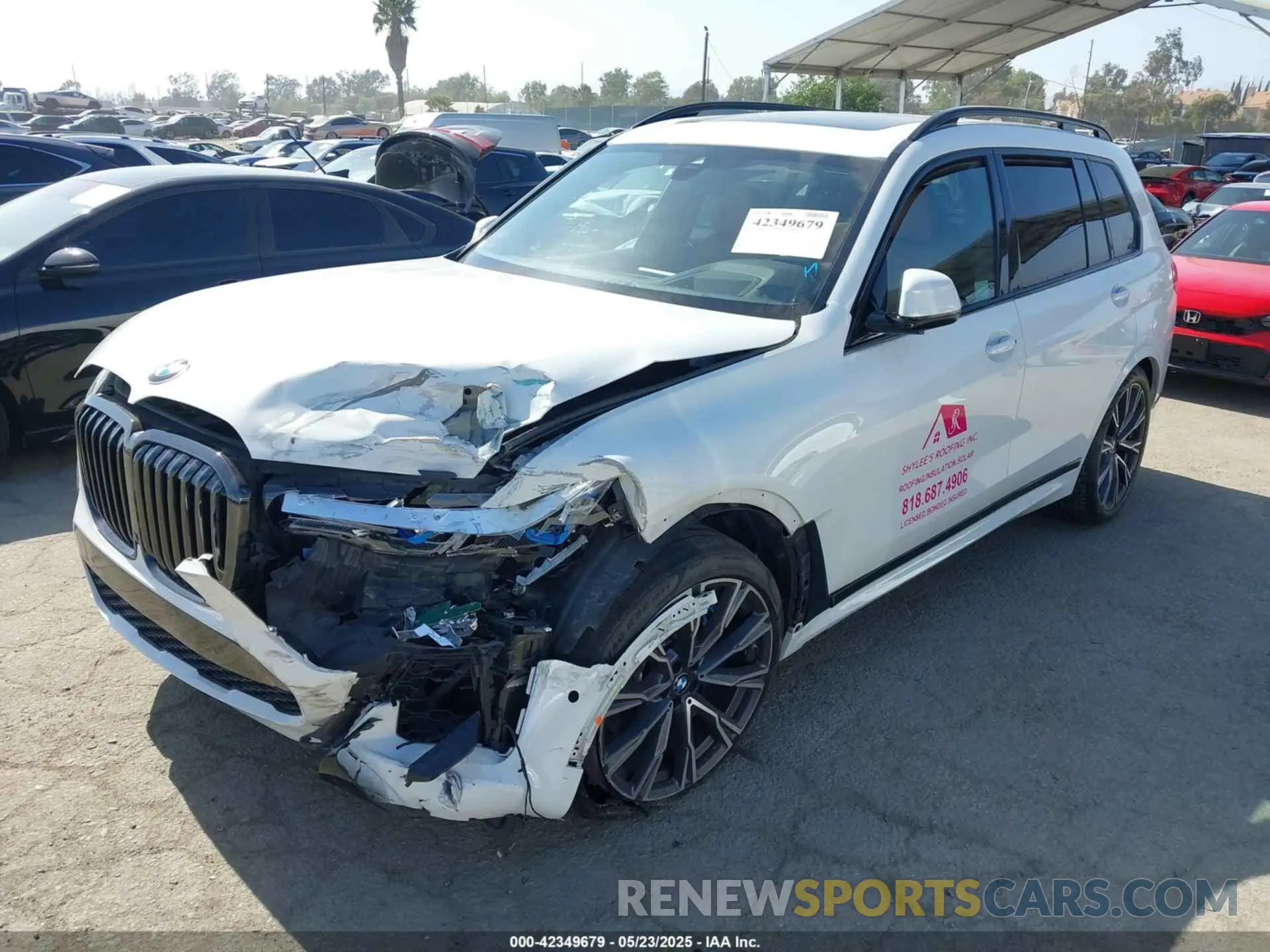 2 fotografías del automóvil dañado 5UXCX6C00N9L77369 BMW X7 2022