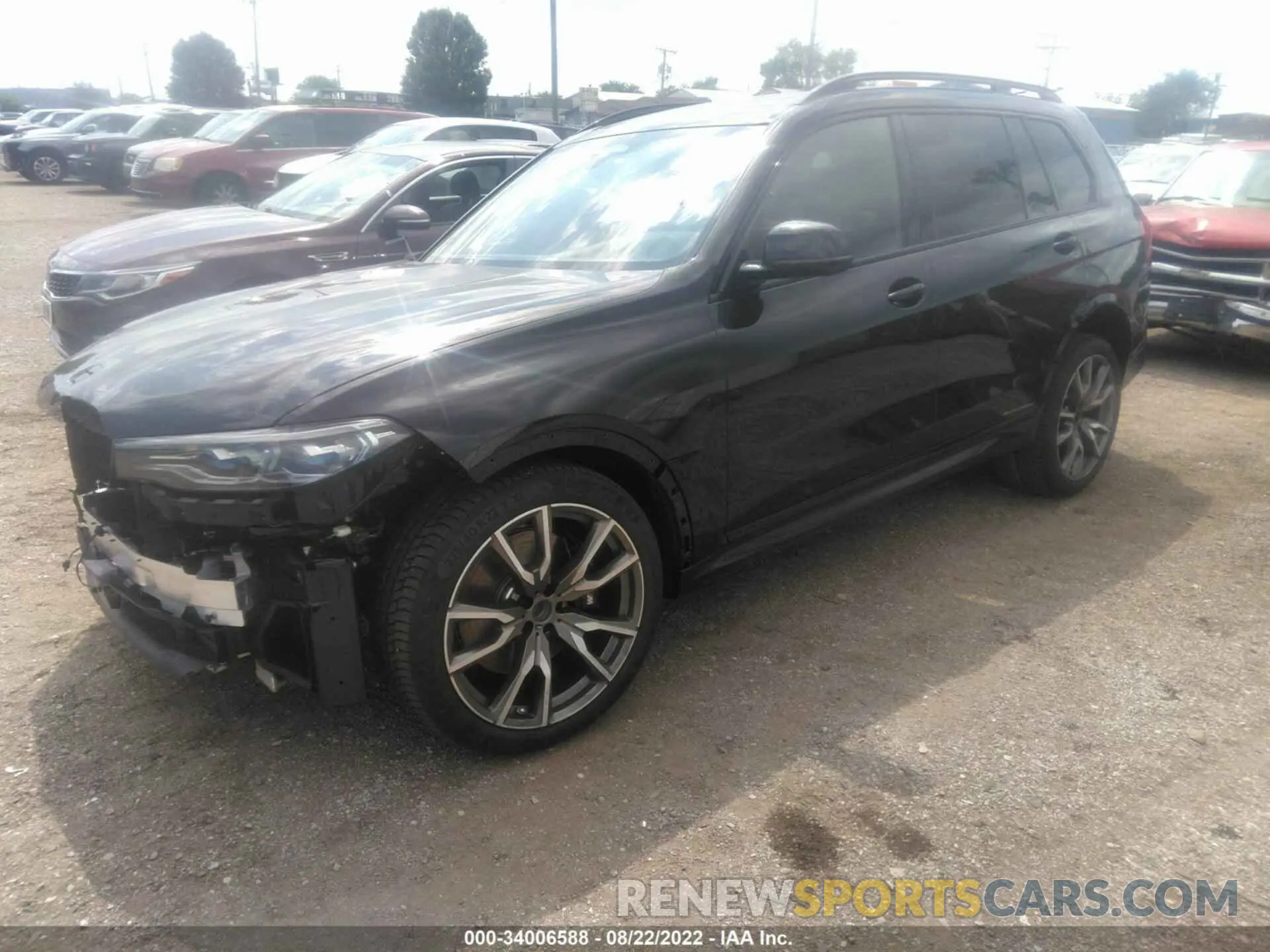 2 fotografías del automóvil dañado 5UXCX6C07N9M14336 BMW X7 2022