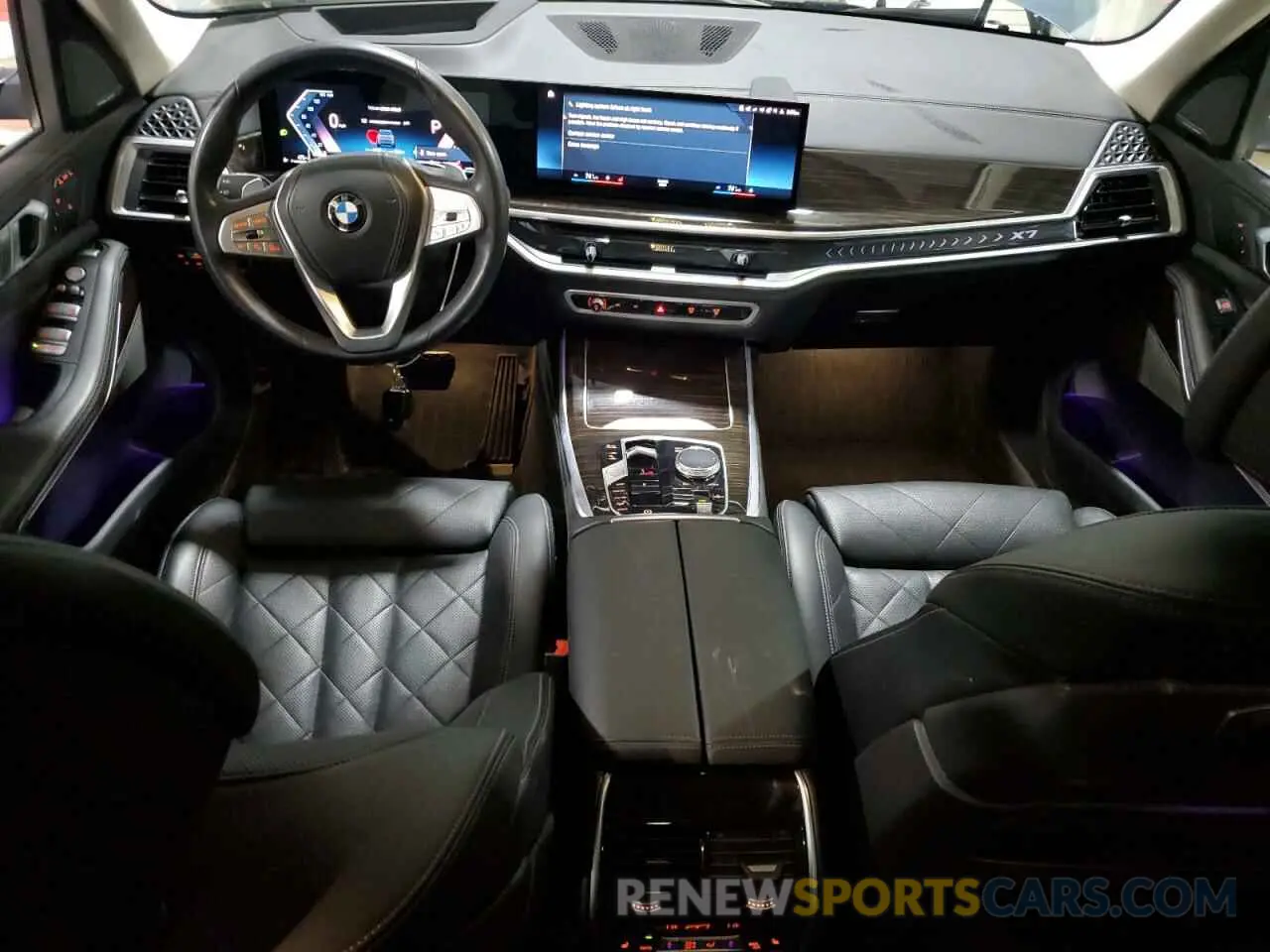 8 fotografías del automóvil dañado 5UX23EM04P9P66602 BMW X7 2023