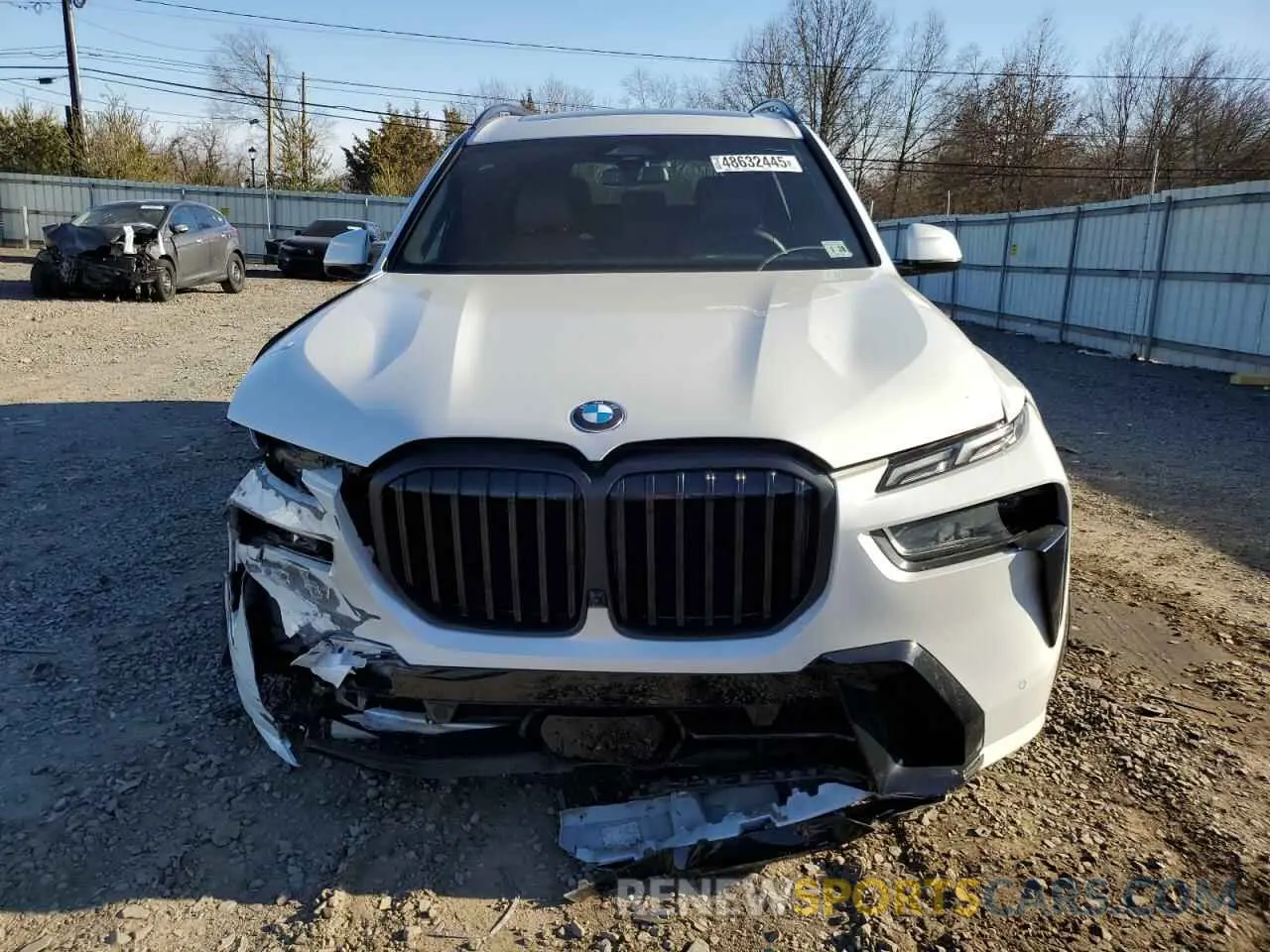 5 fotografías del automóvil dañado 5UX23EM06P9R22333 BMW X7 2023