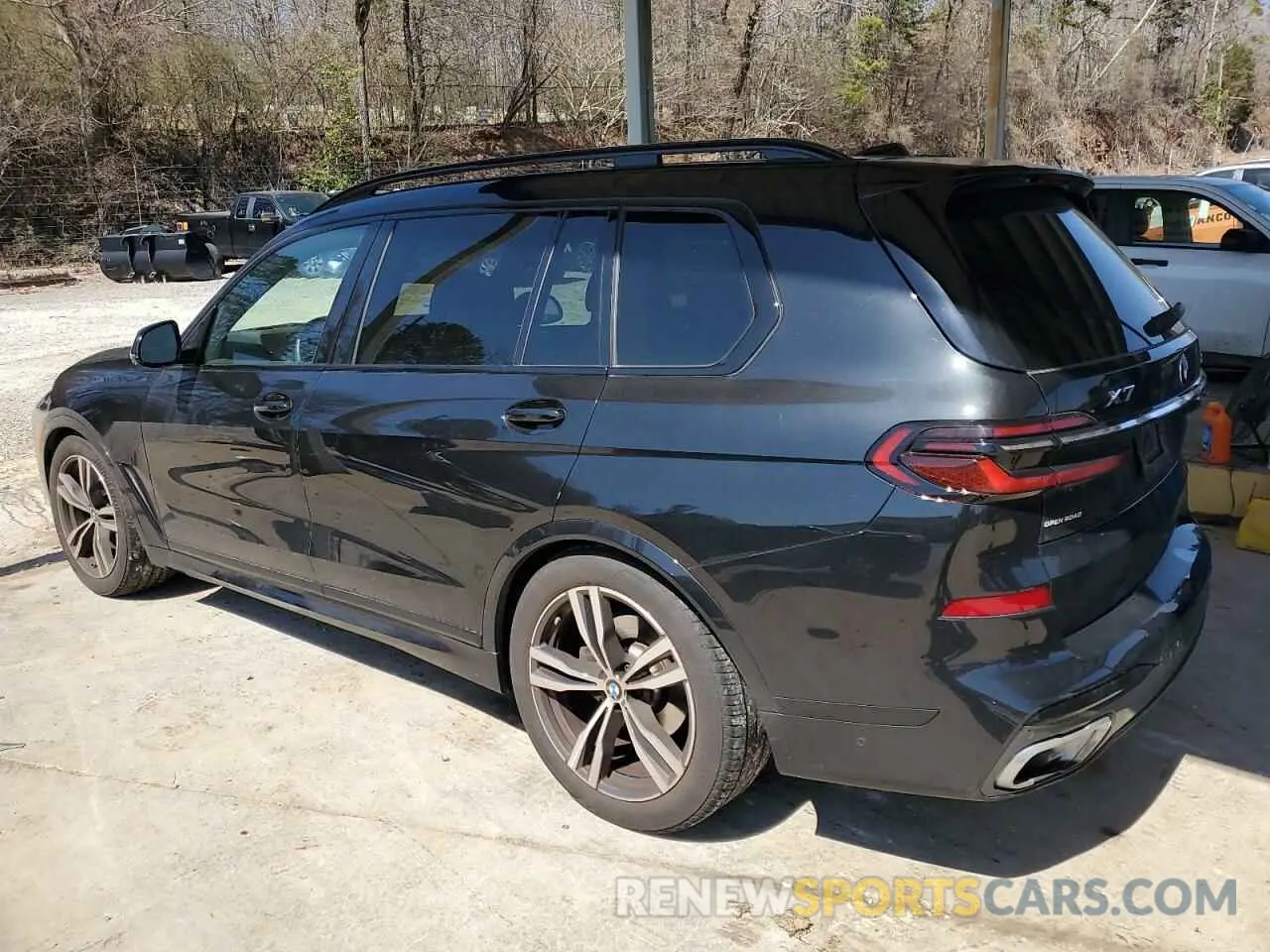2 fotografías del automóvil dañado 5UX23EM07P9R68656 BMW X7 2023