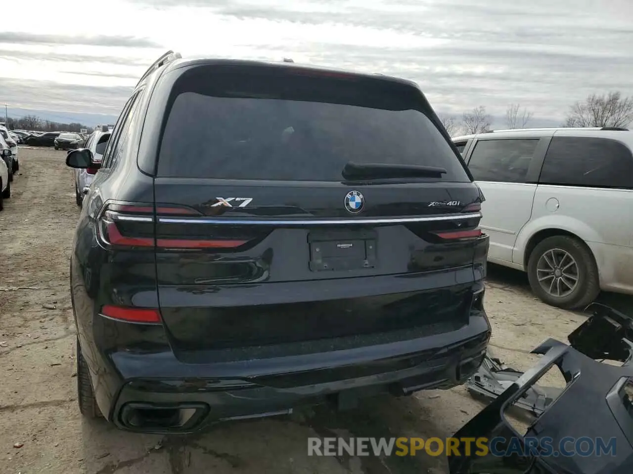 6 fotografías del automóvil dañado 5UX23EM08P9R24262 BMW X7 2023