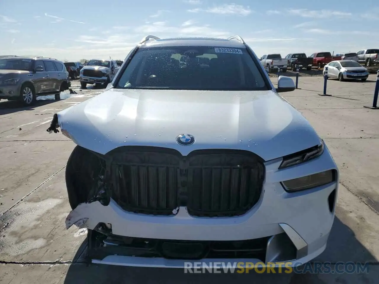 5 fotografías del automóvil dañado 5UX23EM09P9R20317 BMW X7 2023