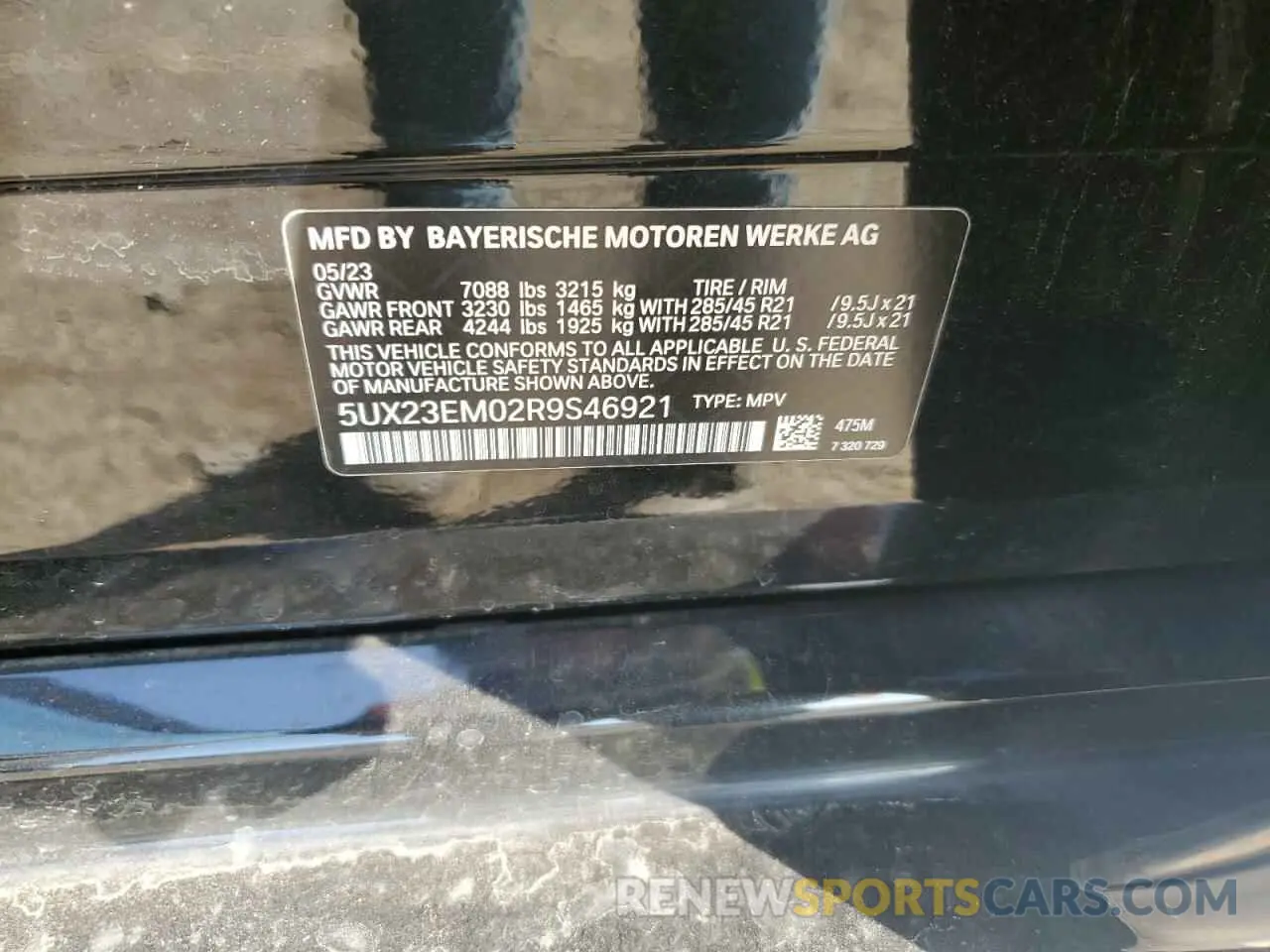 12 fotografías del automóvil dañado 5UX23EM02R9S46921 BMW X7 2024