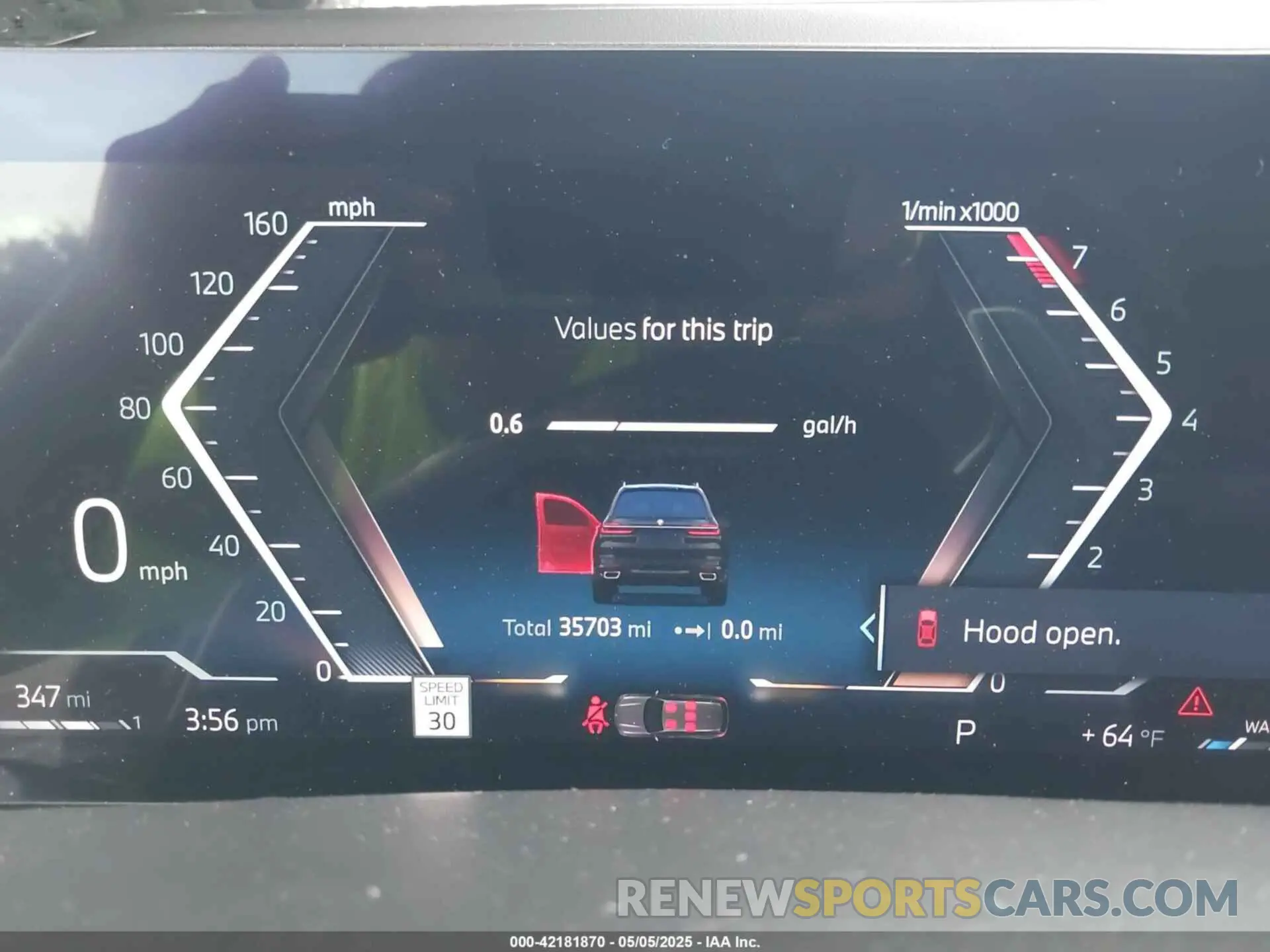 7 fotografías del automóvil dañado 5UX23EM02R9U56838 BMW X7 2024