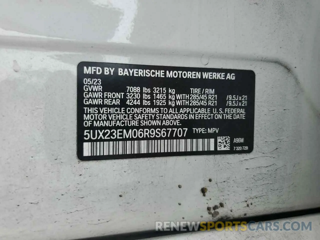 14 fotografías del automóvil dañado 5UX23EM06R9S67707 BMW X7 2024